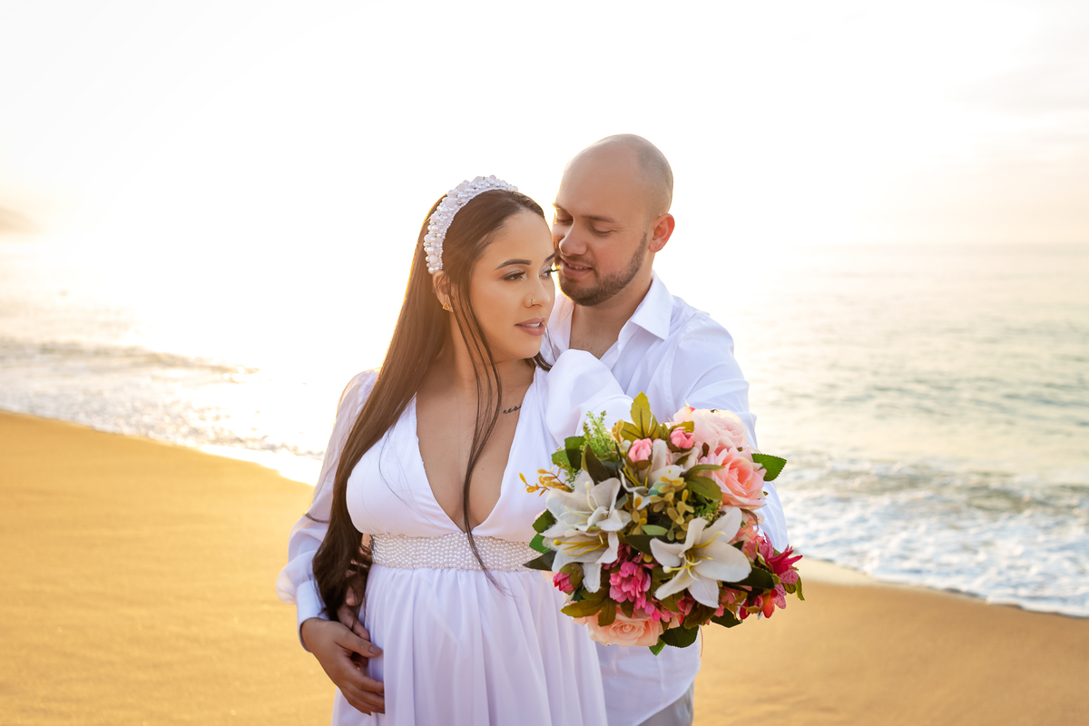 Ensaio wedding Caraguatatuba - Fotógrafo de Casamento - Ensaio na praia da Lagoa Azul em Caraguatatuba - Ensaio de Daniele e Lucas