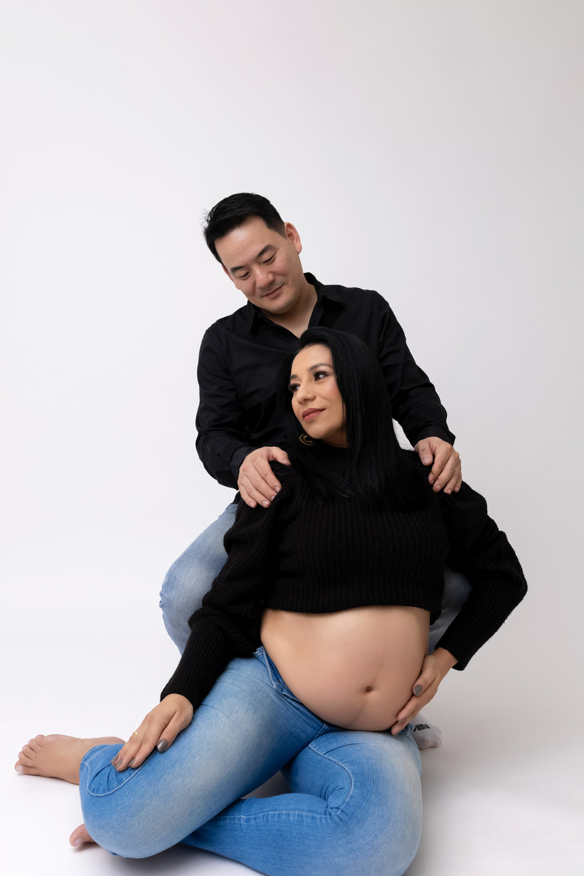 Ensaio gestante em Caraguatatuba - Ensaio gestante estúdio - Estúdio Fotógrafico Caraguatatuba - Gestante Grazi - Fotógrafa Caraguatatuba