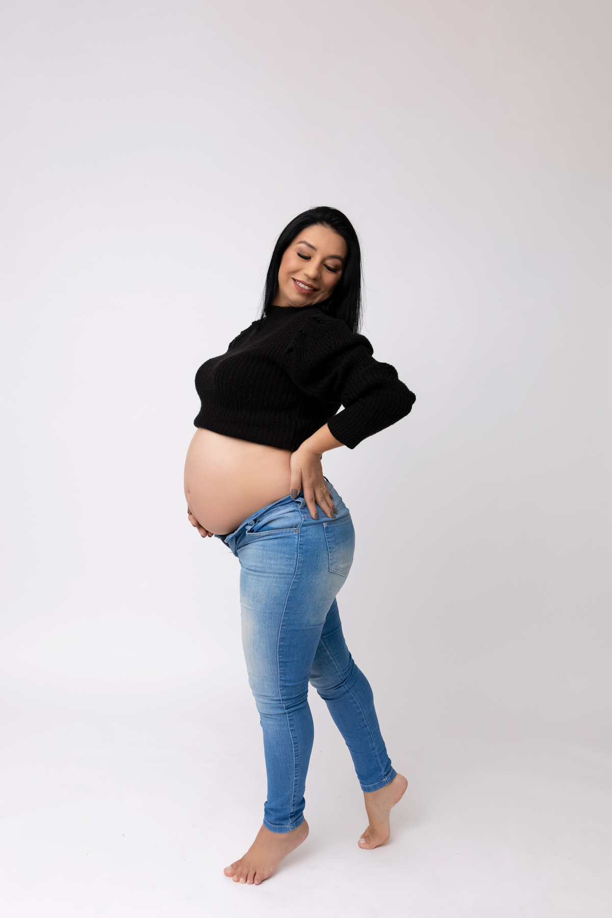 Ensaio gestante em Caraguatatuba - Ensaio gestante estúdio - Estúdio Fotógrafico Caraguatatuba - Gestante Grazi - Fotógrafa Caraguatatuba