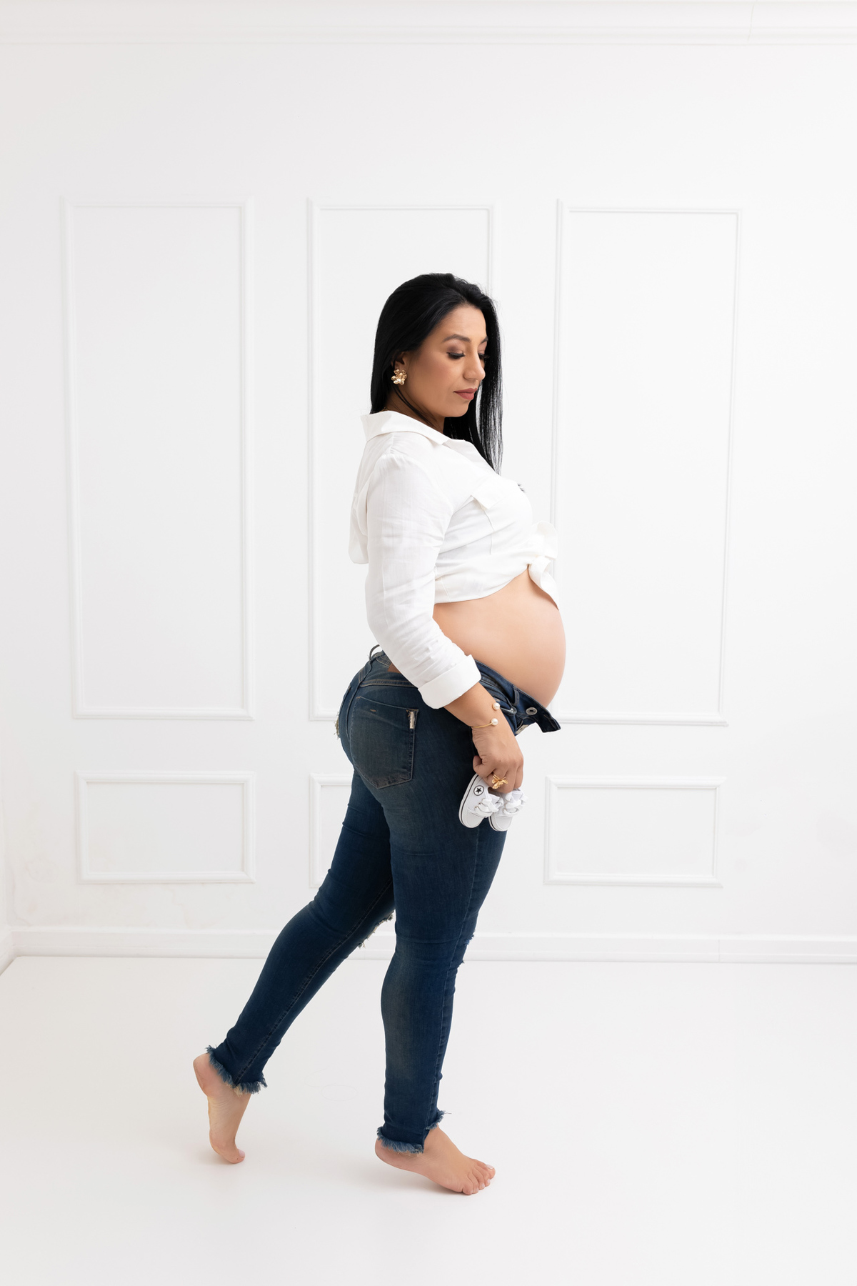 Ensaio gestante em Caraguatatuba - Ensaio gestante estúdio - Estúdio Fotógrafico Caraguatatuba - Gestante Grazi - Fotógrafa Caraguatatuba