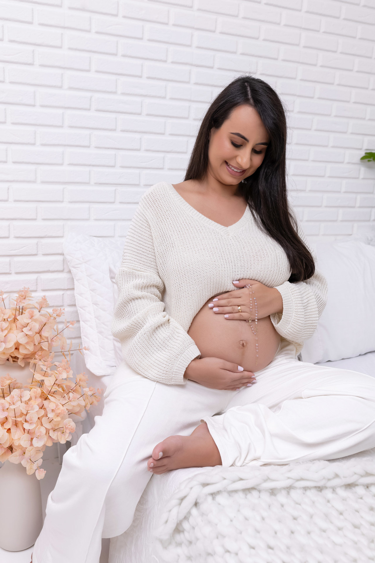 Ensaio gestante em Caraguatatuba - Ensaio gestante estúdio - Estúdio Fotógrafico Caraguatatuba - Gestante Caroline - Fotógrafa Caraguatatuba