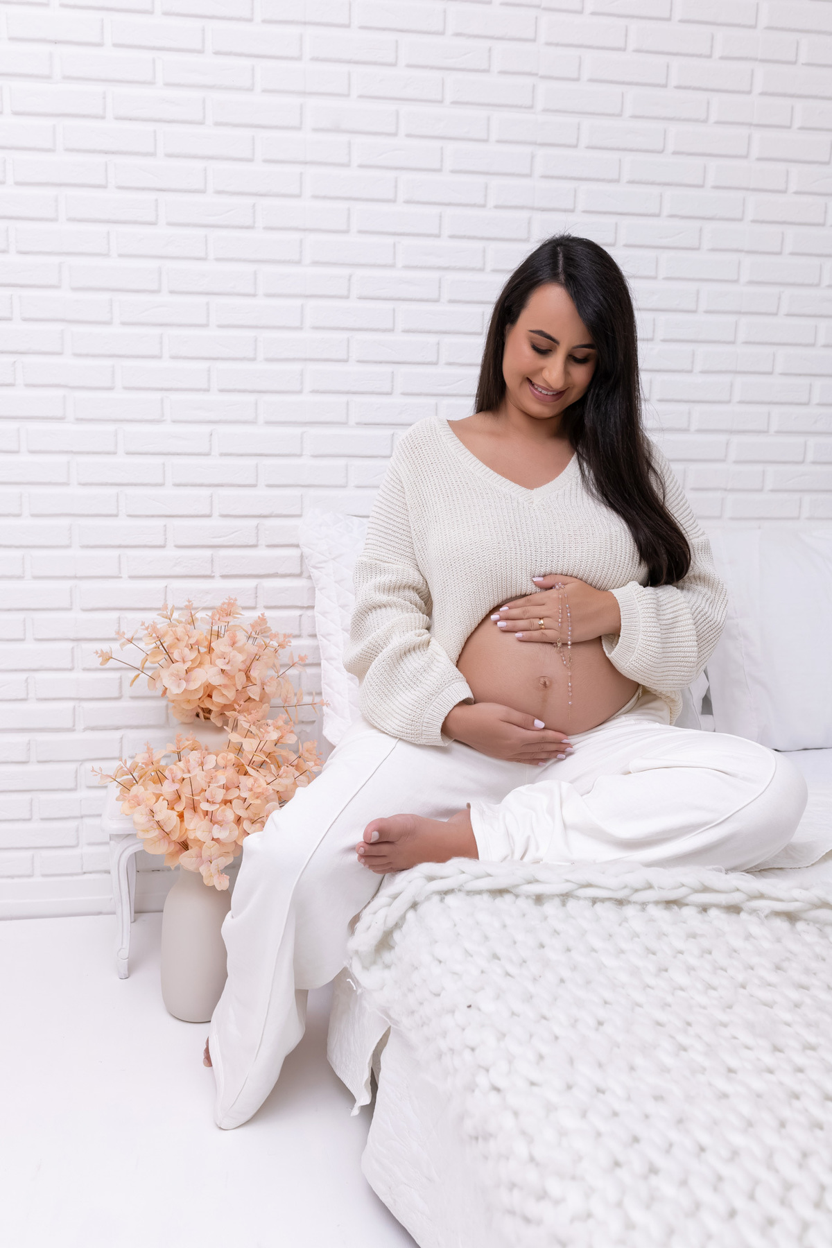 Ensaio gestante em Caraguatatuba - Ensaio gestante estúdio - Estúdio Fotógrafico Caraguatatuba - Gestante Caroline - Fotógrafa Caraguatatuba