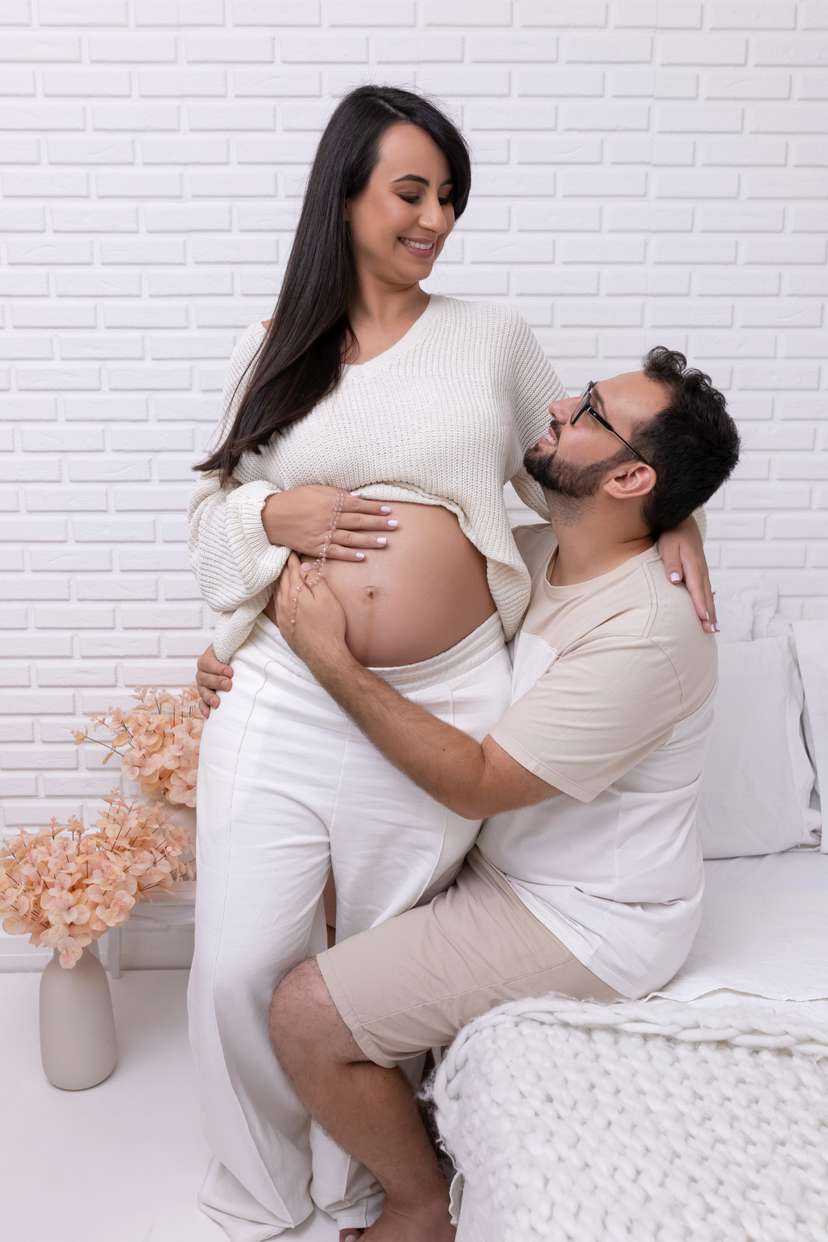 Ensaio gestante em Caraguatatuba - Ensaio gestante estúdio - Estúdio Fotógrafico Caraguatatuba - Gestante Caroline - Fotógrafa Caraguatatuba