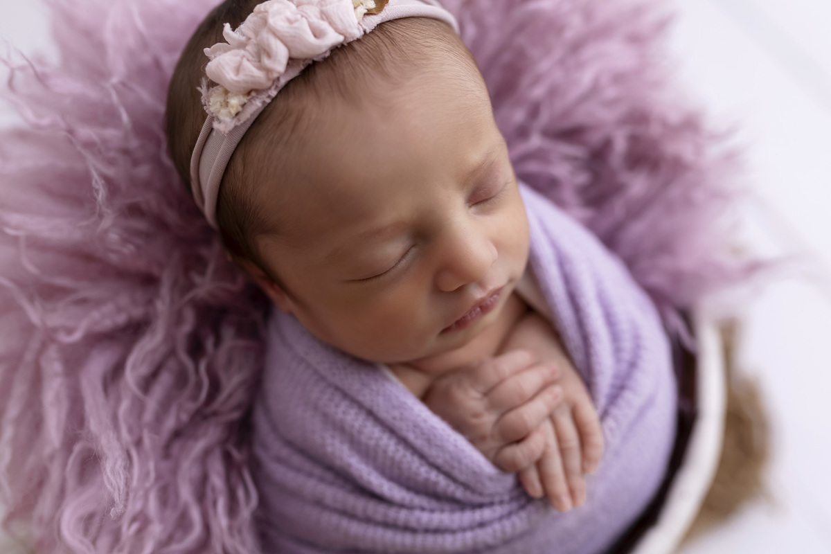 Ensaio newborn da Sofia em estúdio em Caraguatatuba – especialista newborn 