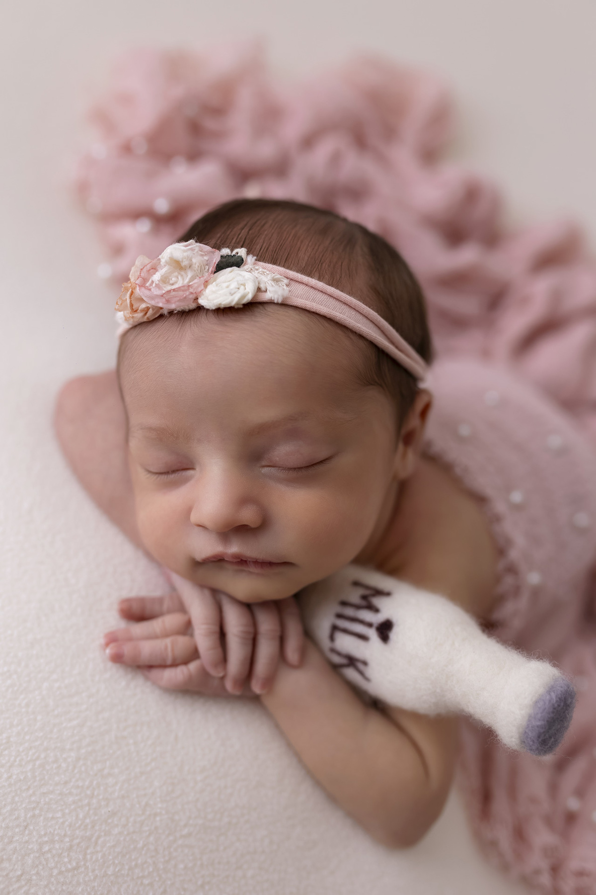 Ensaio newborn da Sofia em estúdio em Caraguatatuba – especialista newborn 