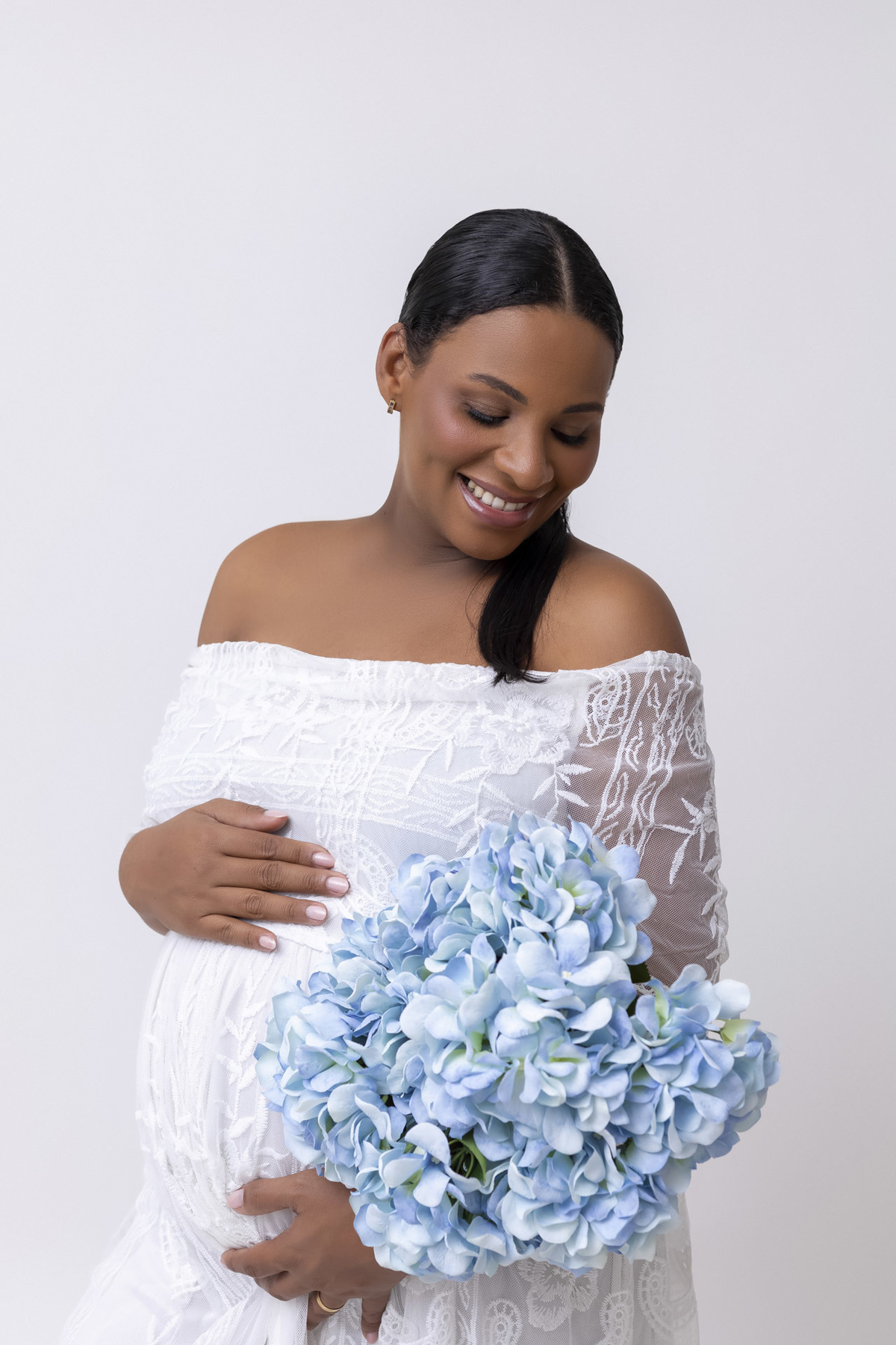 Ensaio gestante no estúdio - Ensaio gestante em Caraguatatuba - Ensaio gestante da Geiza