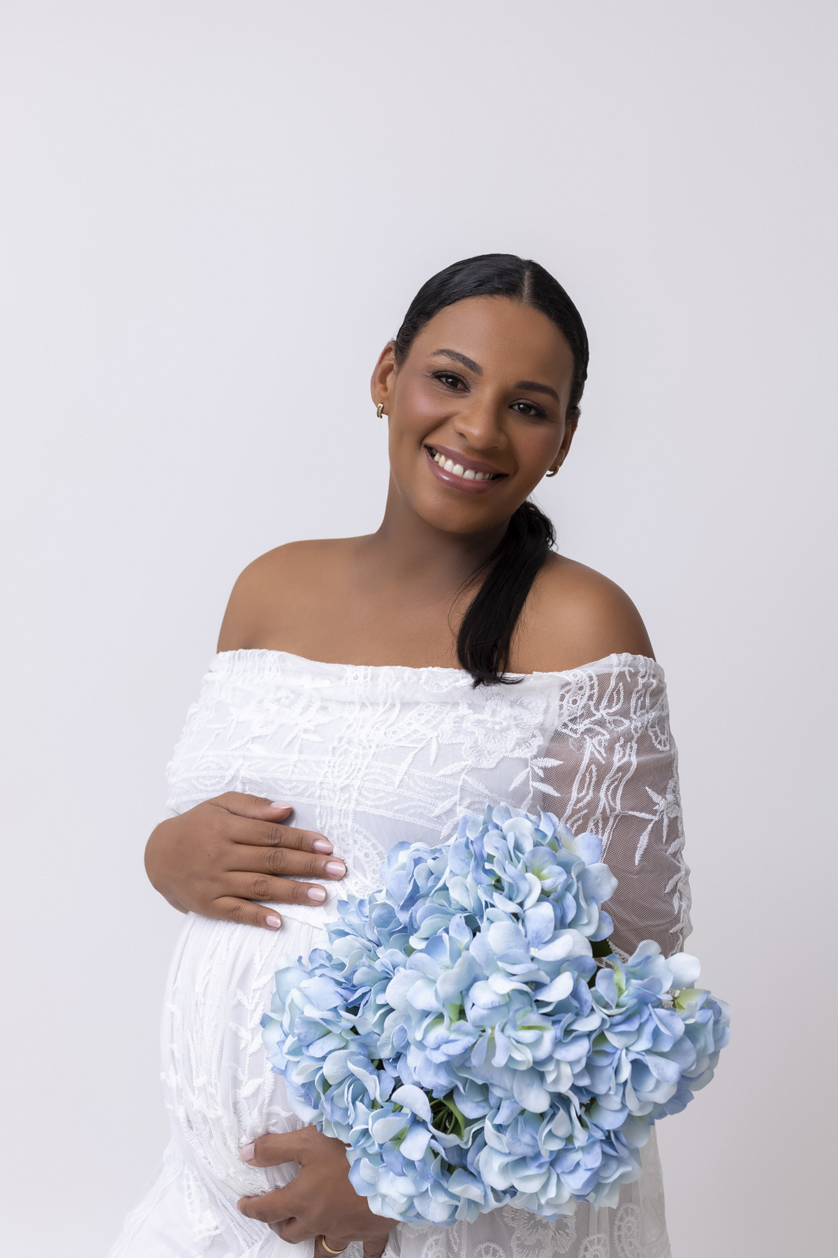 Ensaio gestante no estúdio - Ensaio gestante em Caraguatatuba - Ensaio gestante da Geiza