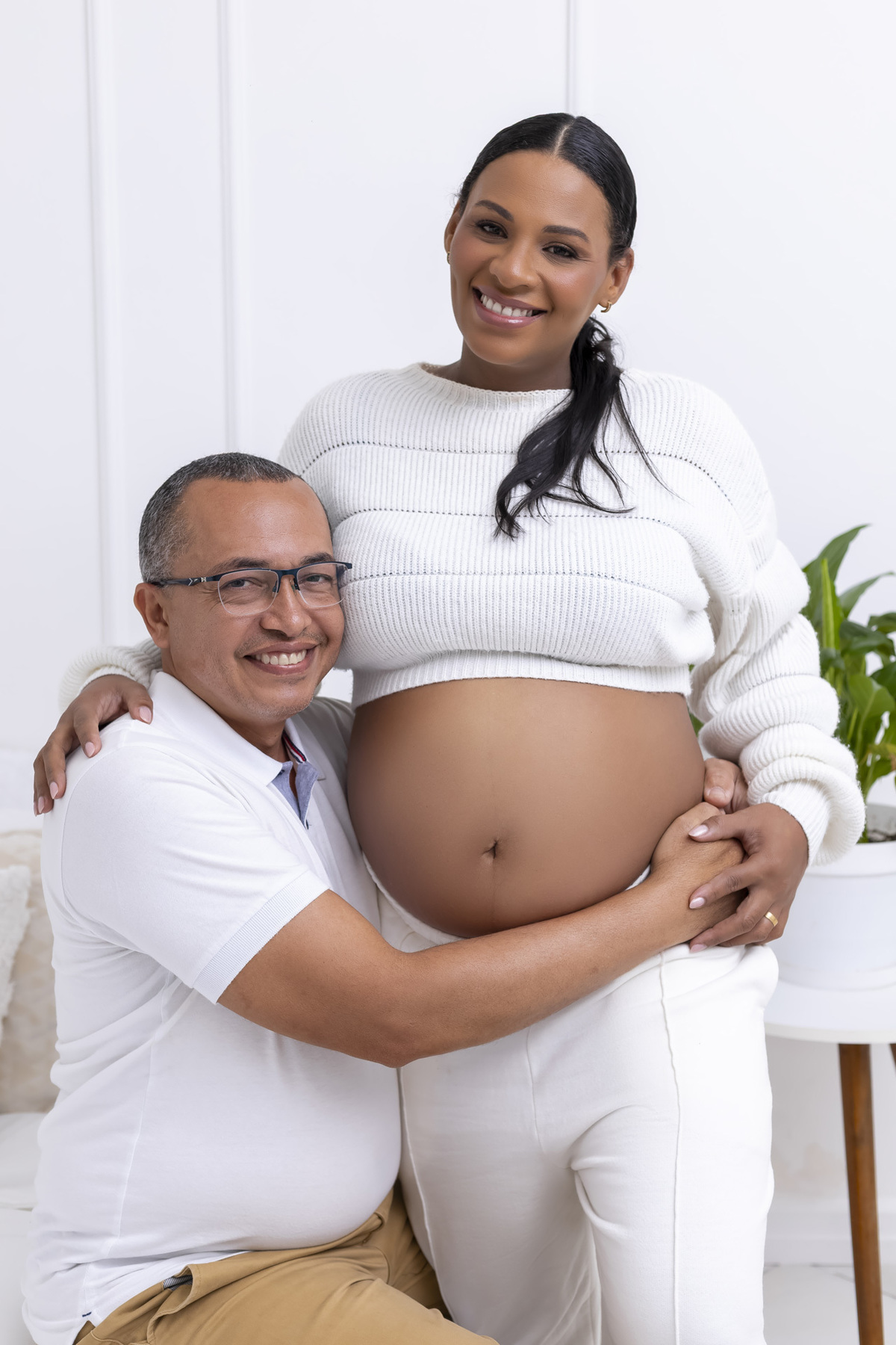 Ensaio gestante no estúdio - Ensaio gestante em Caraguatatuba - Ensaio gestante da Geiza