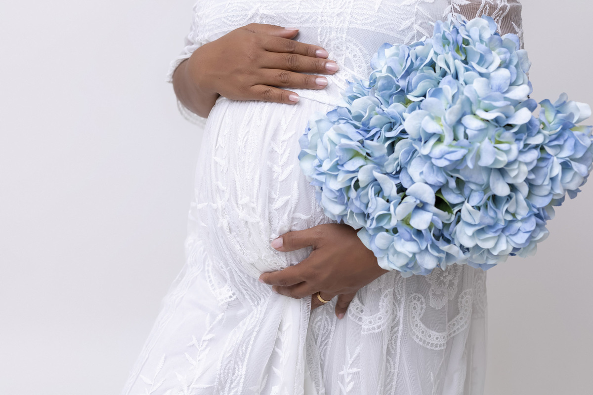 Ensaio gestante no estúdio - Ensaio gestante em Caraguatatuba - Ensaio gestante da Geiza