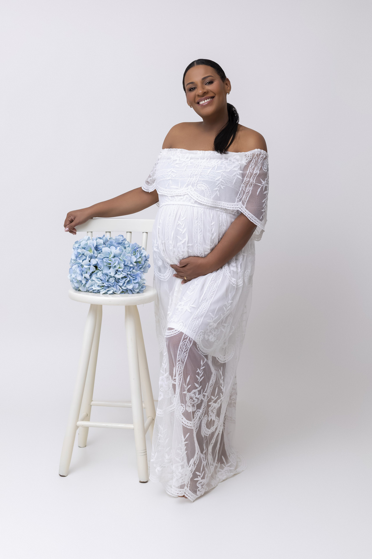 Ensaio gestante no estúdio - Ensaio gestante em Caraguatatuba - Ensaio gestante da Geiza