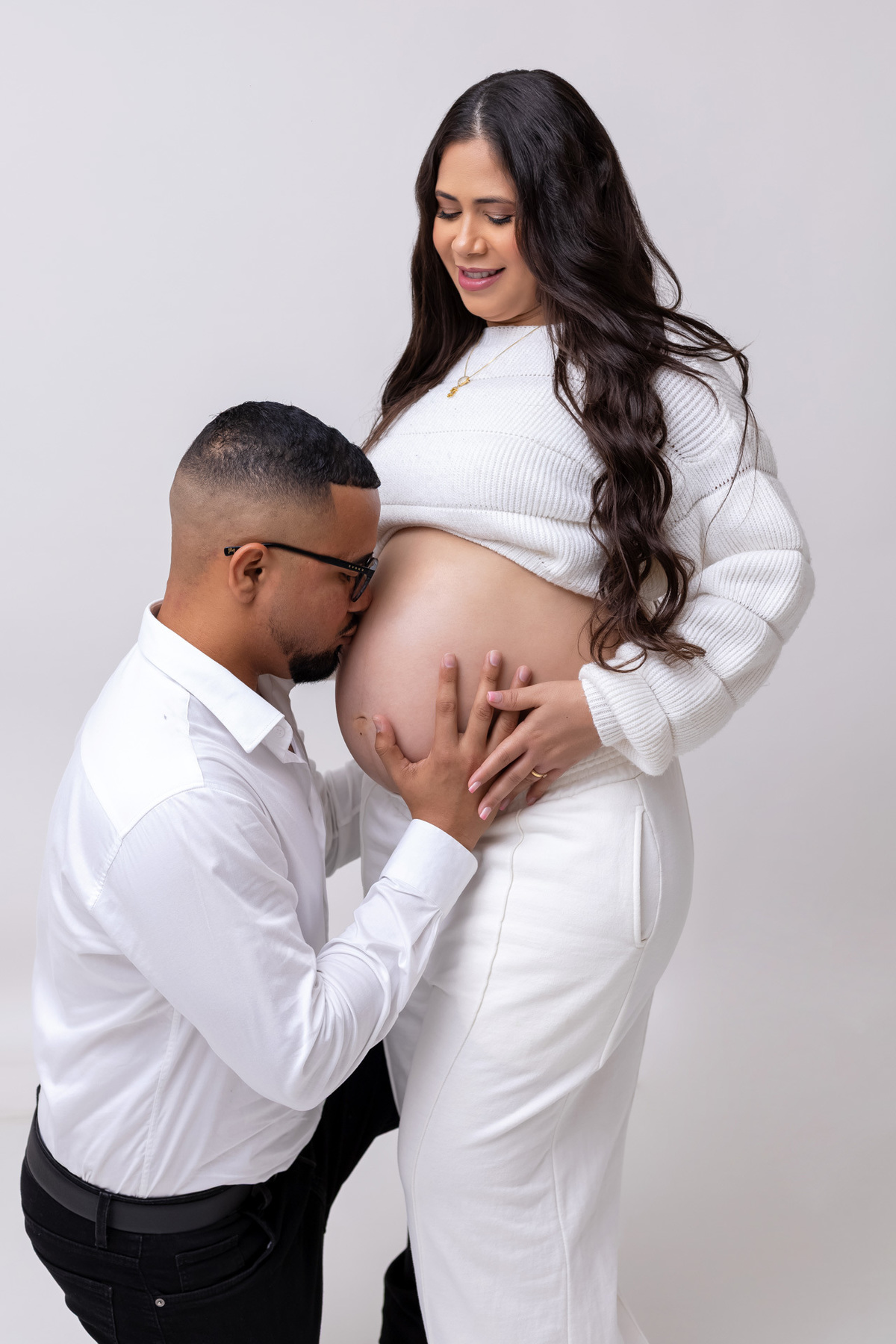 Ensaio gestante em Caraguatatuba | Gestante Paula | Ensaio no estúdio em Caraguatatuba