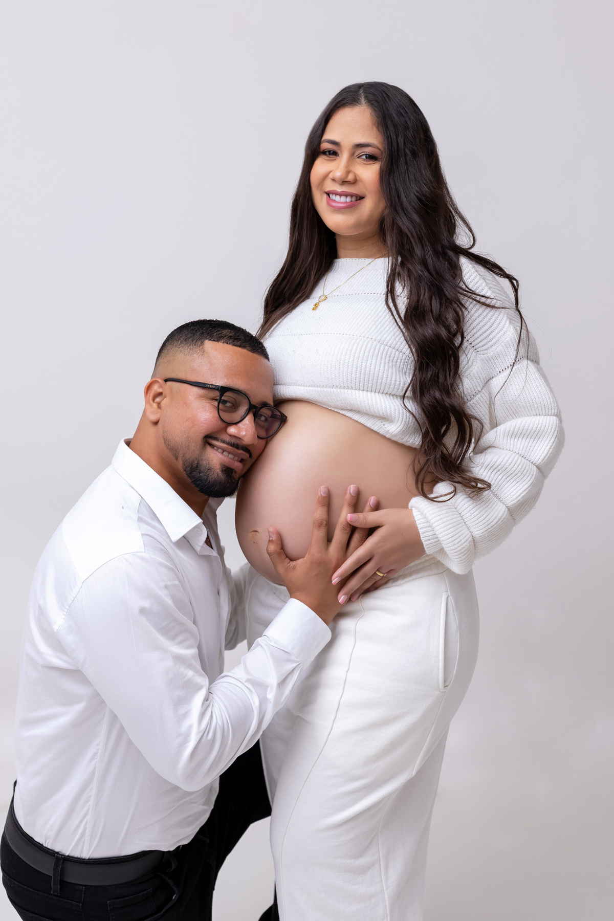 Ensaio gestante em Caraguatatuba | Gestante Paula | Ensaio no estúdio em Caraguatatuba