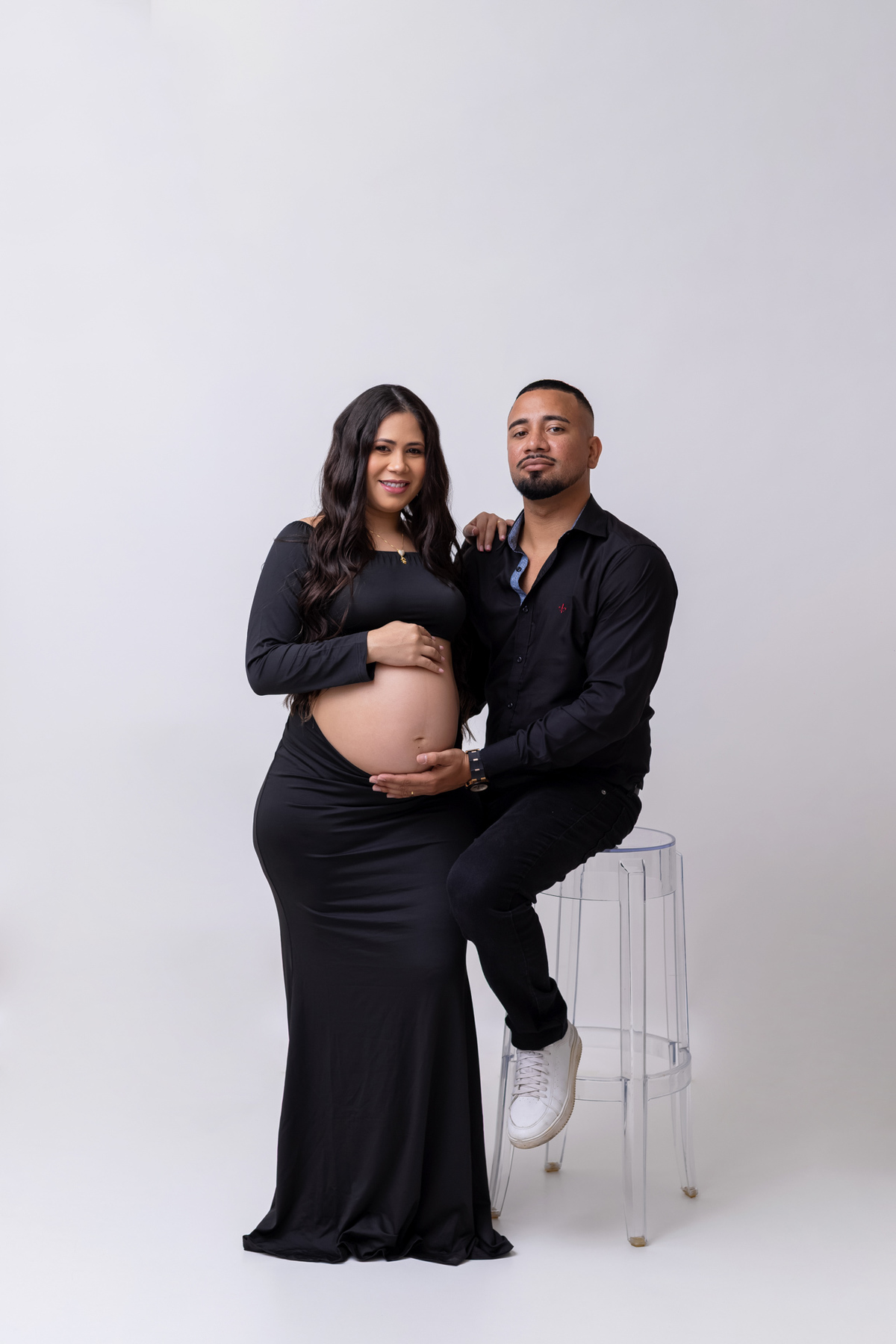 Ensaio gestante em Caraguatatuba | Gestante Paula | Ensaio no estúdio em Caraguatatuba