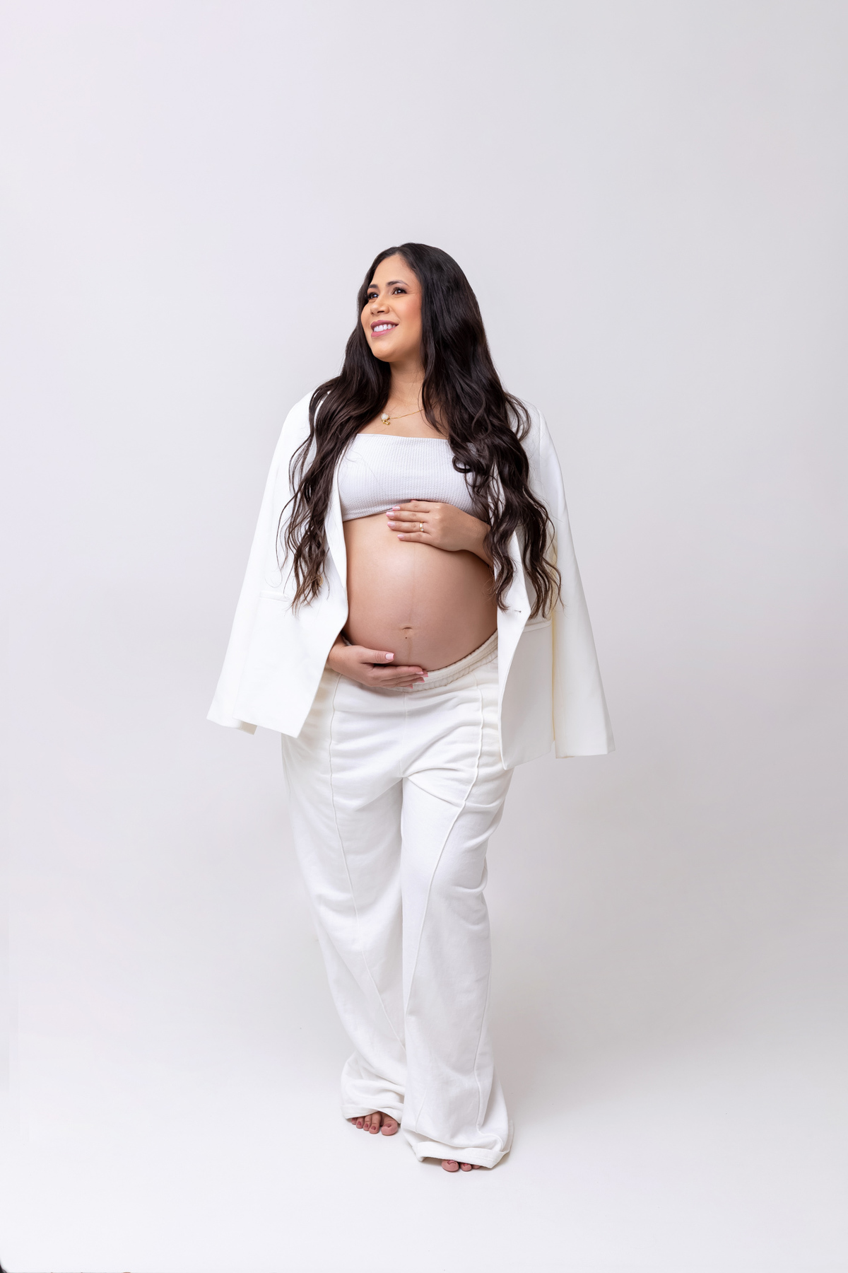Ensaio gestante em Caraguatatuba | Gestante Paula | Ensaio no estúdio em Caraguatatuba