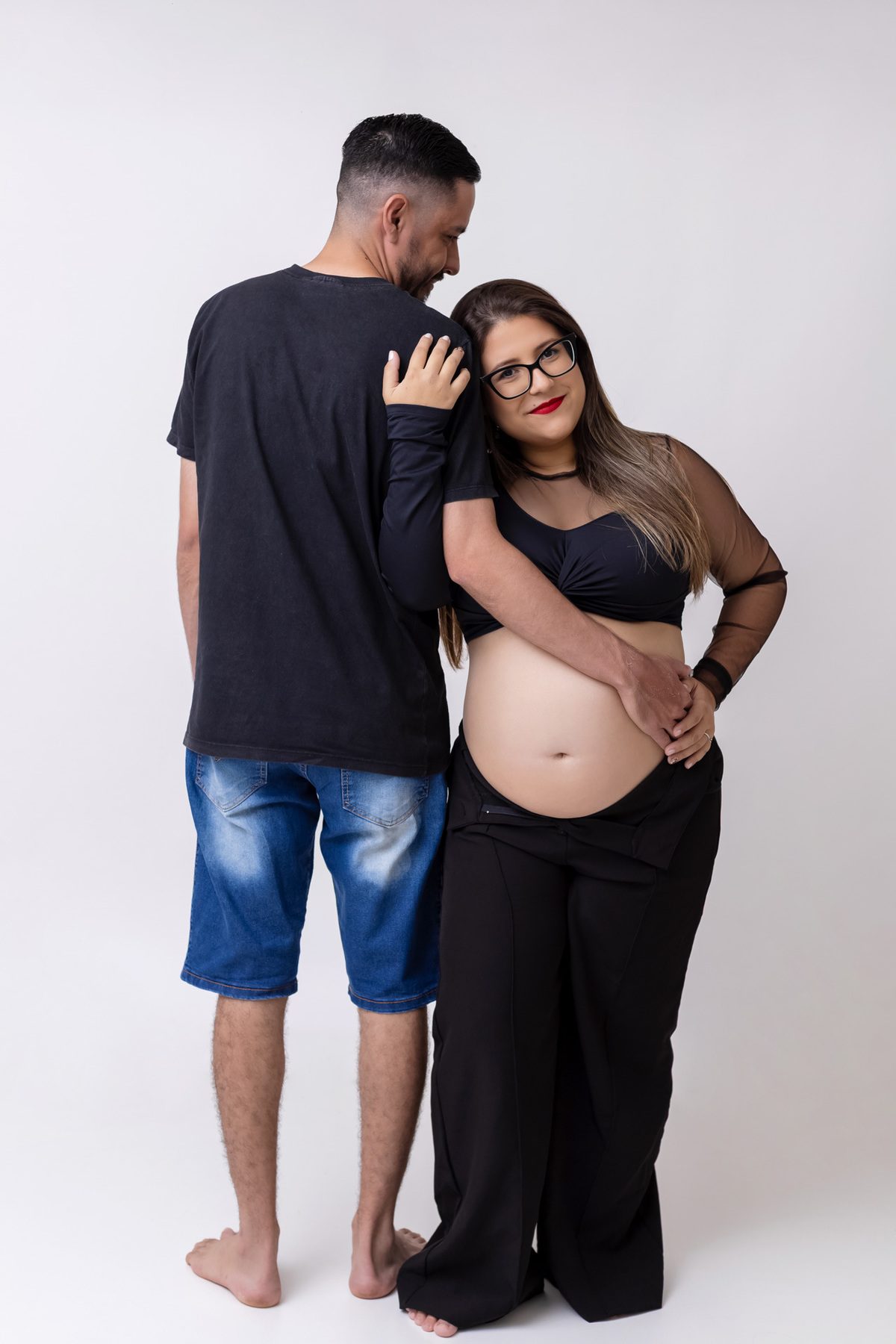 Ensaio gestante em Caraguatatuba com a Fernanda registrando a espera pelo bebê