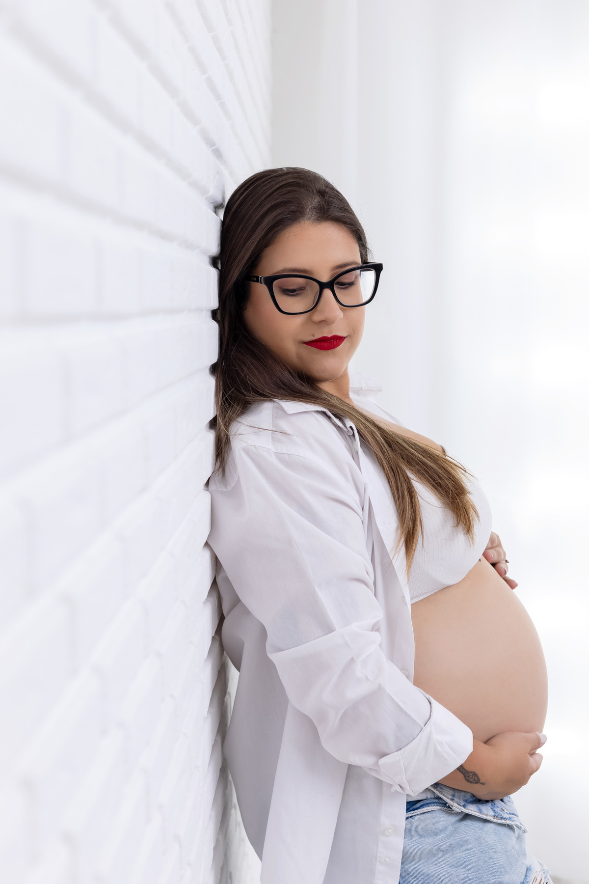 Ensaio gestante em Caraguatatuba com a Fernanda registrando a espera pelo bebê