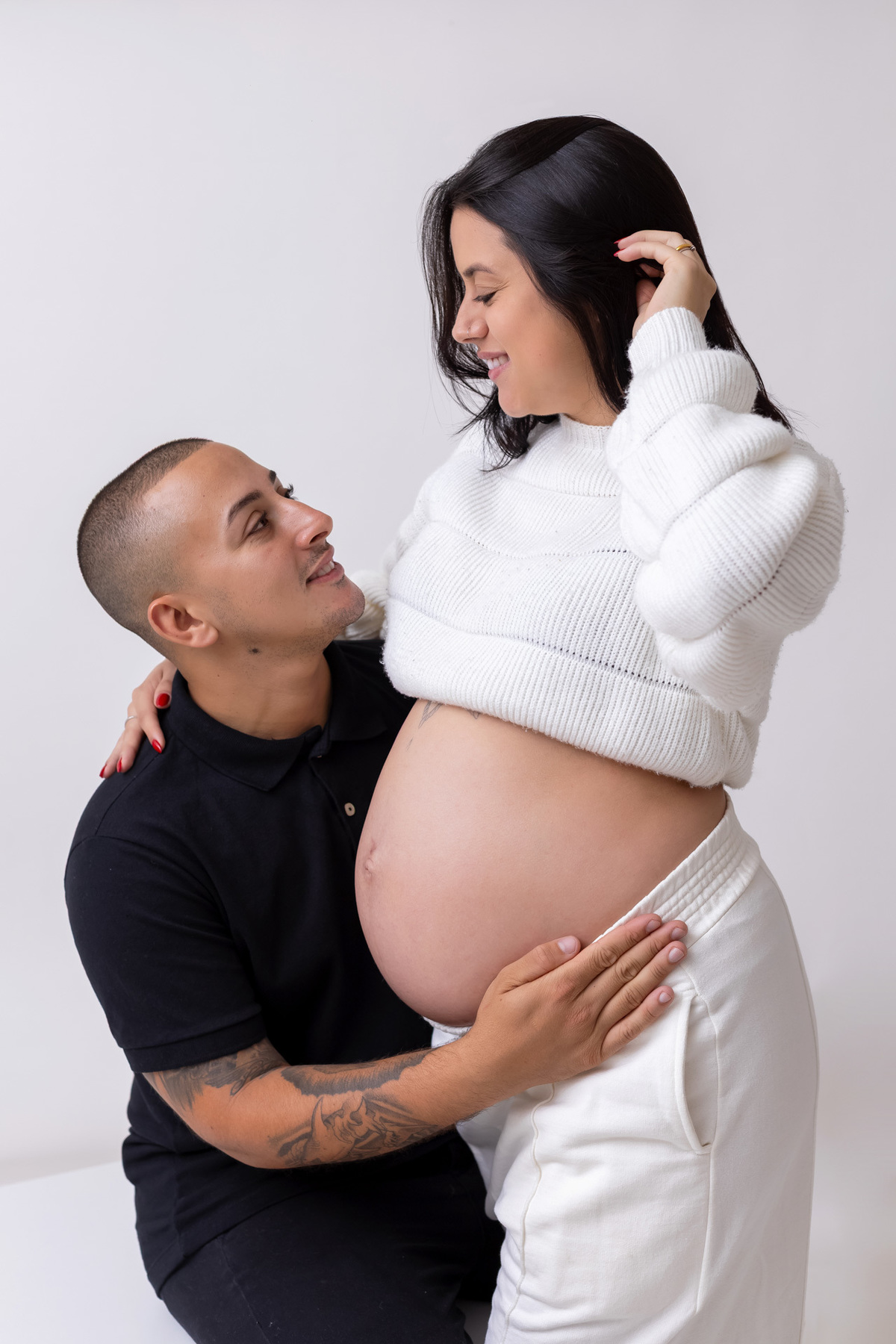 Ensaio gestante em Caraguatatuba registrando a doce espera do Heitor