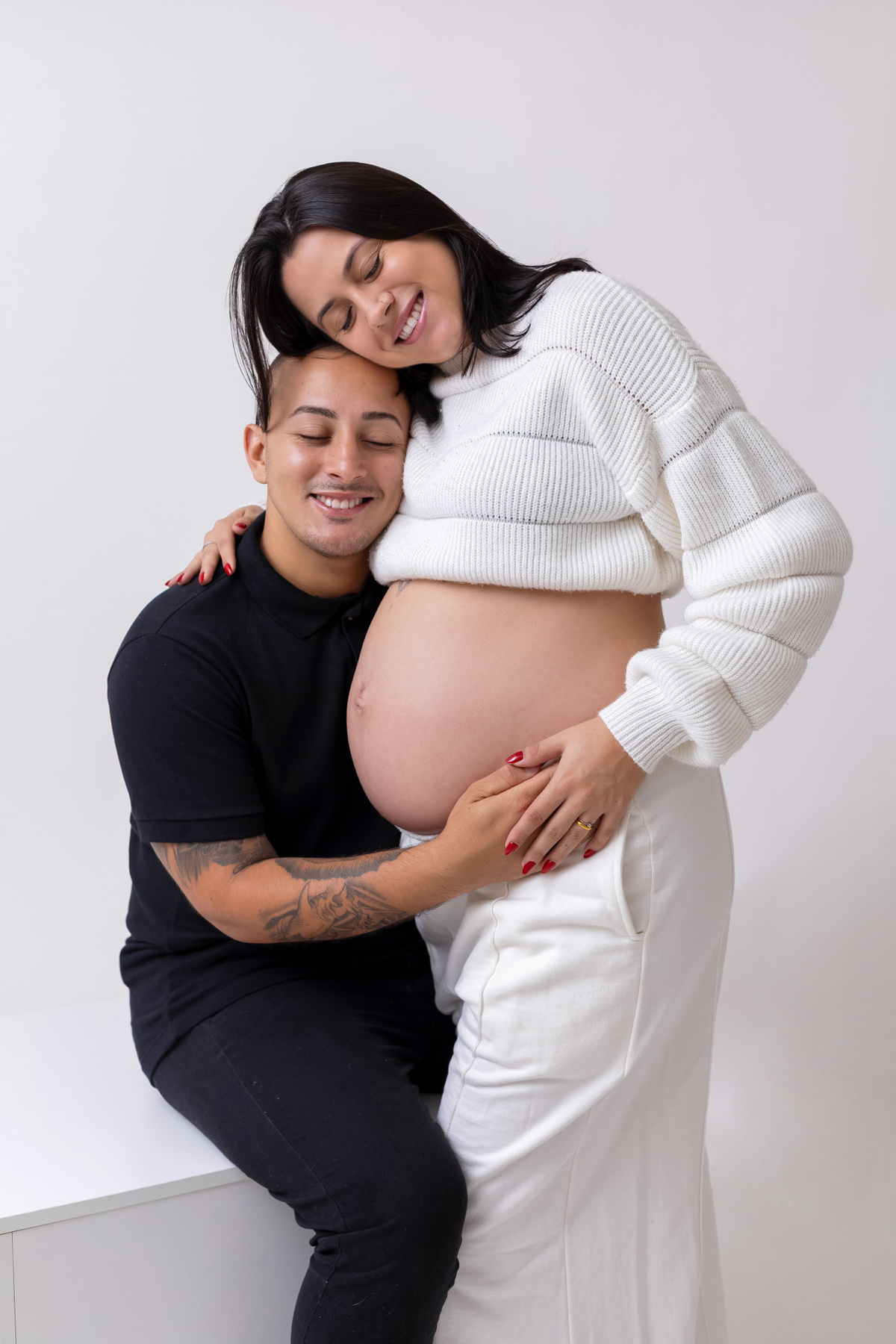 Ensaio gestante em Caraguatatuba registrando a doce espera do Heitor