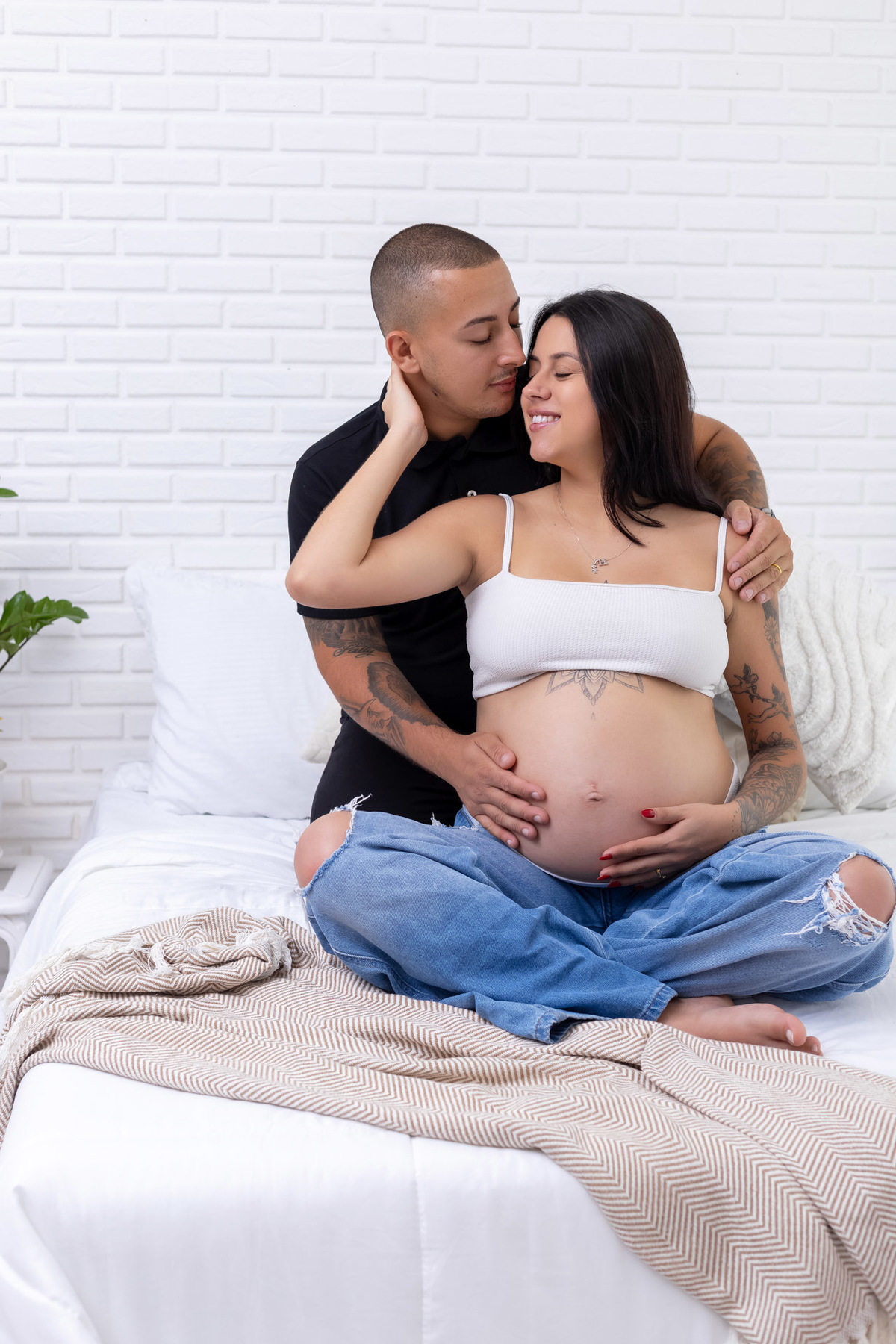 Ensaio gestante em Caraguatatuba registrando a doce espera do Heitor