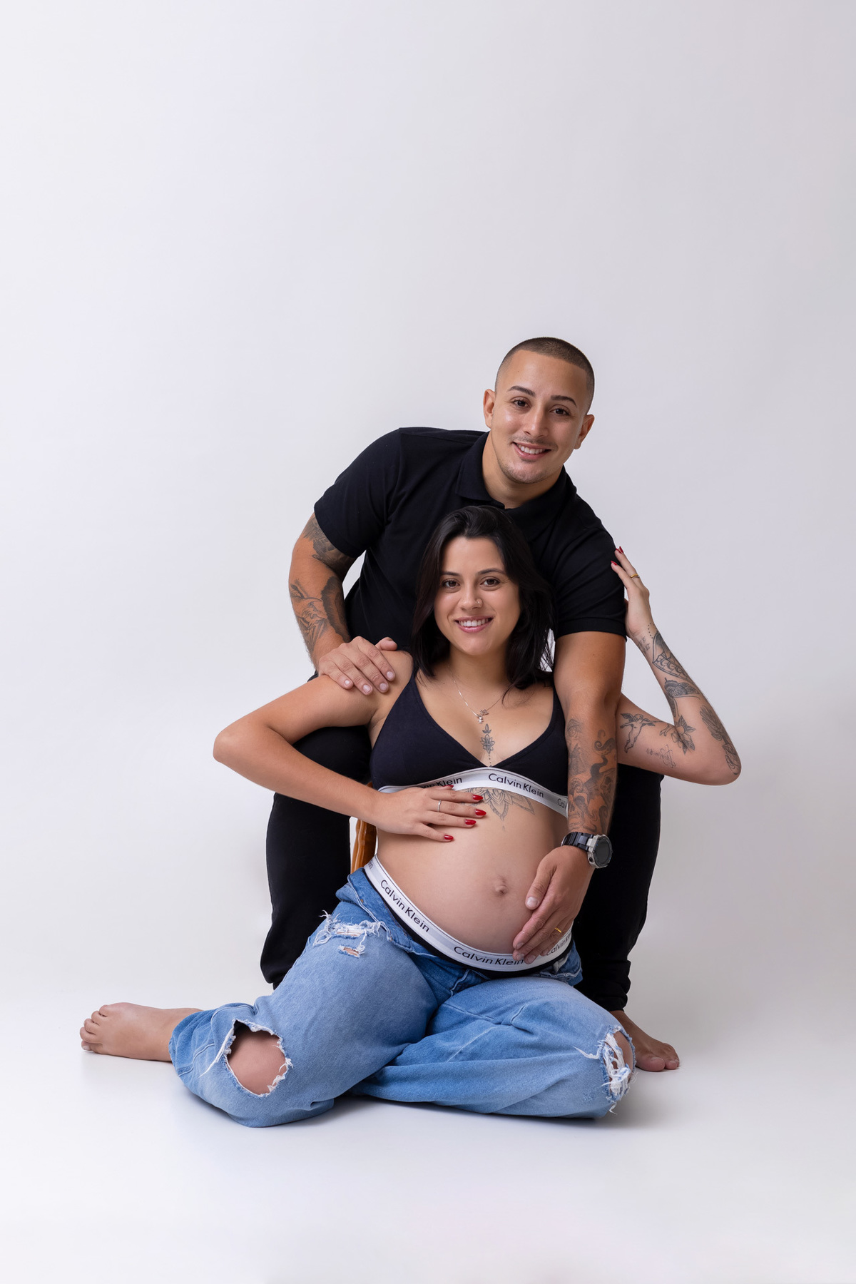 Ensaio gestante em Caraguatatuba registrando a doce espera do Heitor