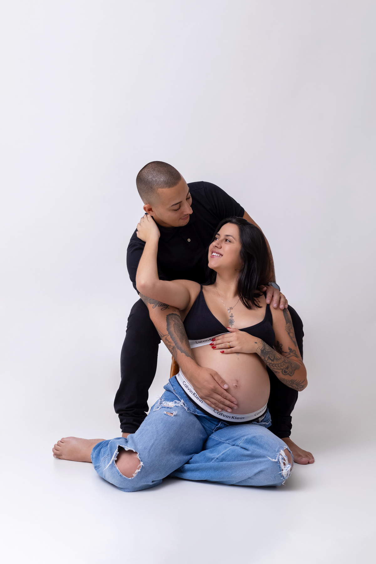 Ensaio gestante em Caraguatatuba registrando a doce espera do Heitor