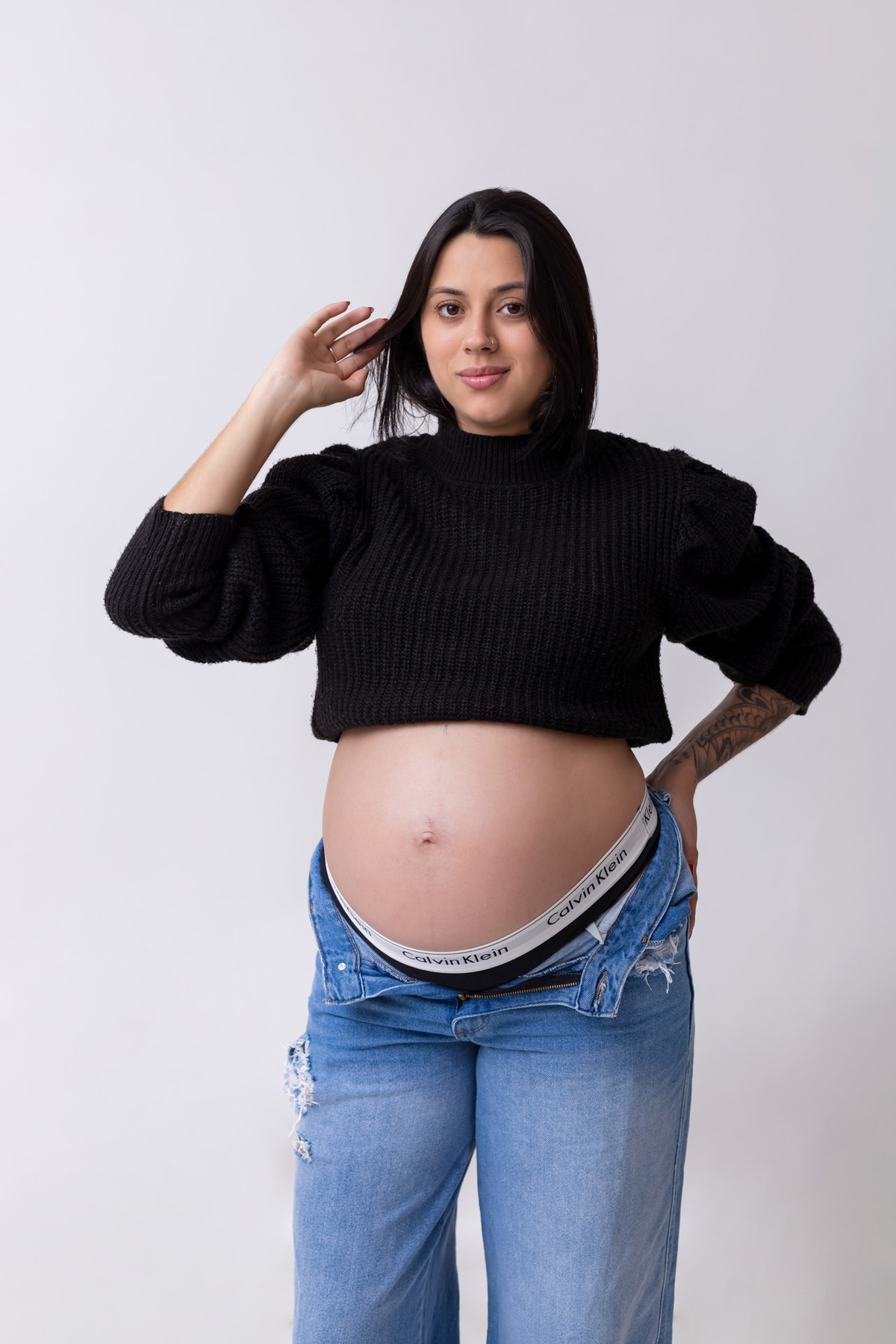 Ensaio gestante em Caraguatatuba registrando a doce espera do Heitor