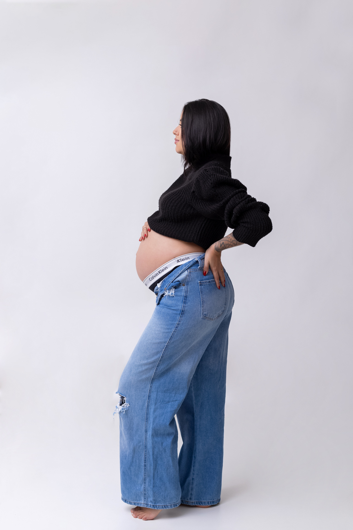 Ensaio gestante em Caraguatatuba registrando a doce espera do Heitor