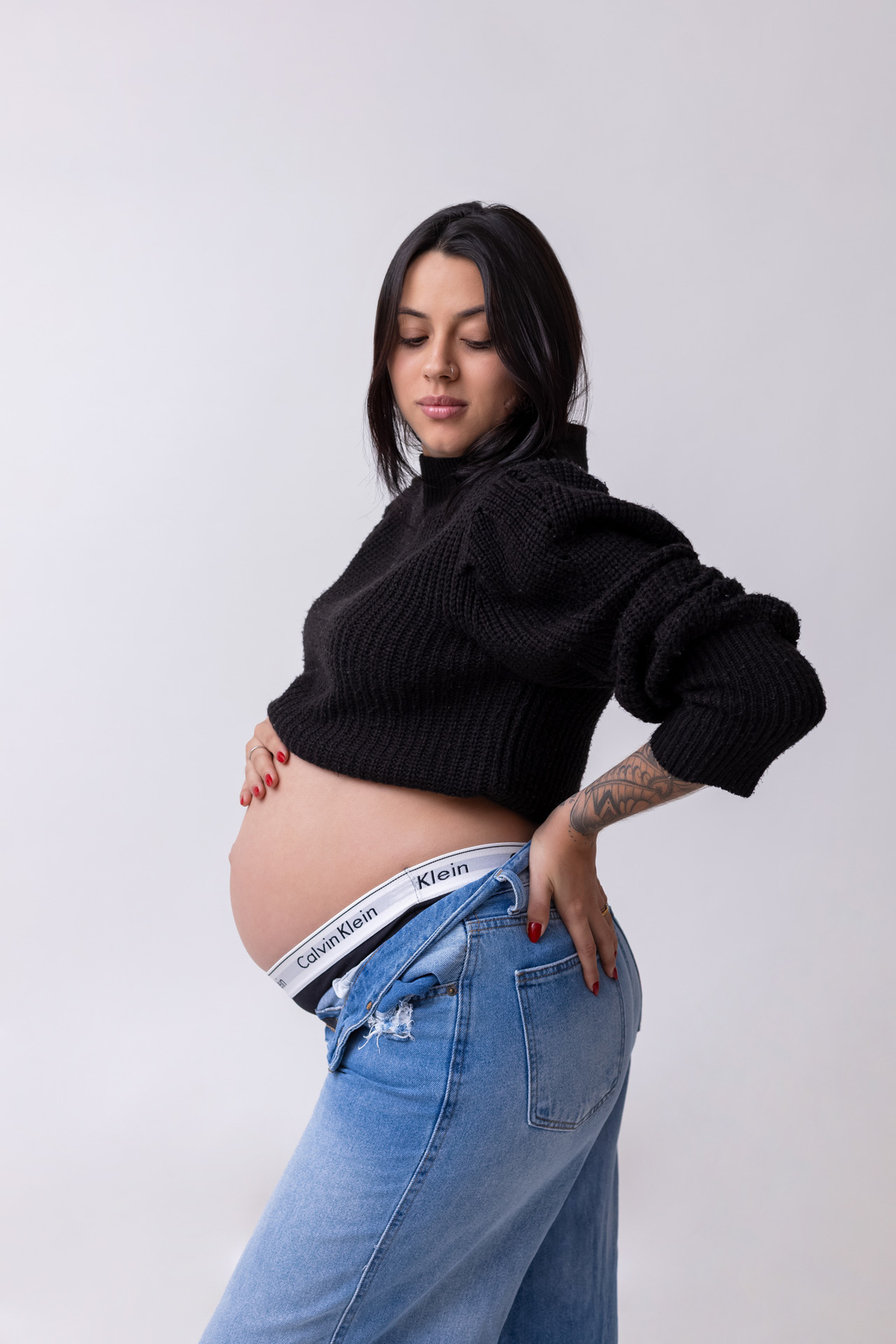 Ensaio gestante em Caraguatatuba registrando a doce espera do Heitor