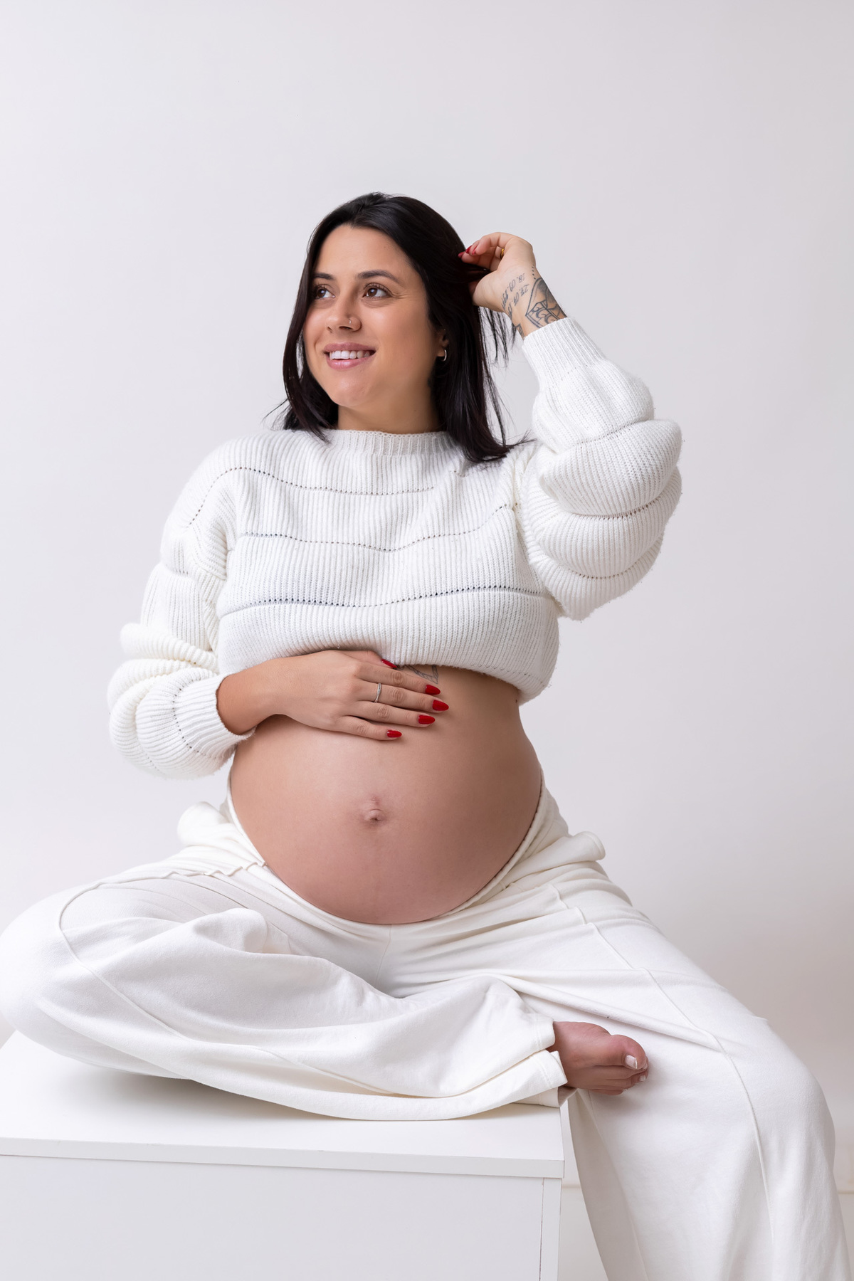 Ensaio gestante em Caraguatatuba registrando a doce espera do Heitor