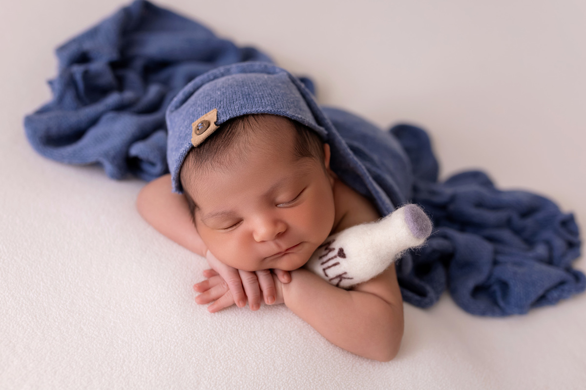 recém-nascido no Ensaio newborn da On Click Fotografia