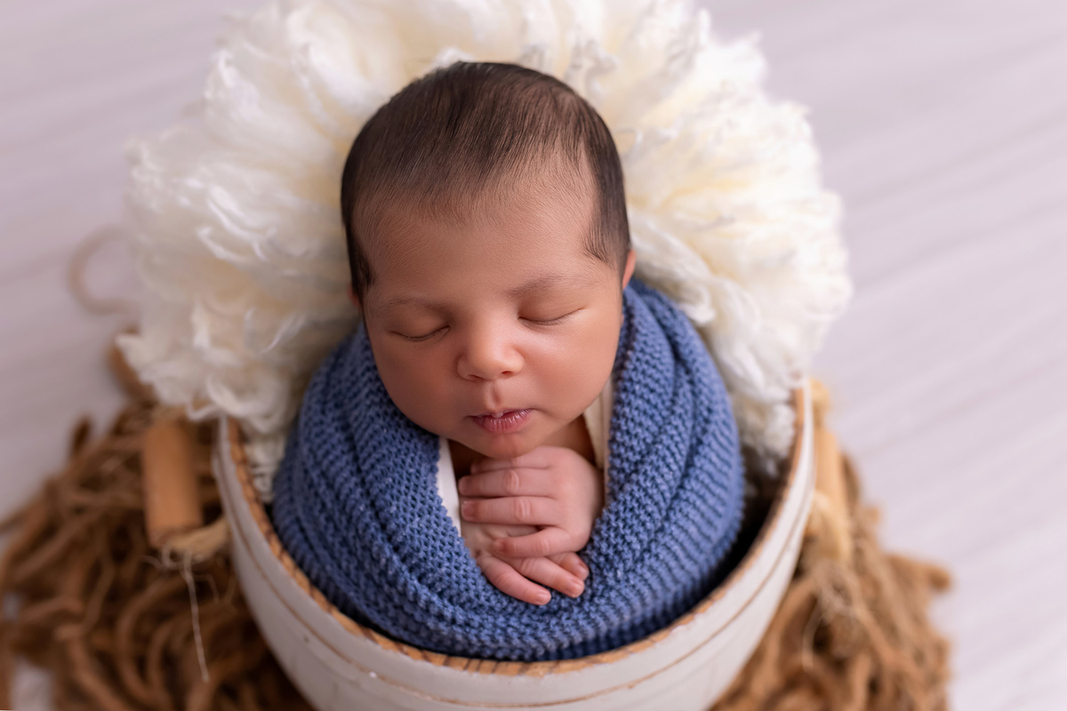 recém-nascido no Ensaio newborn da On Click Fotografia
