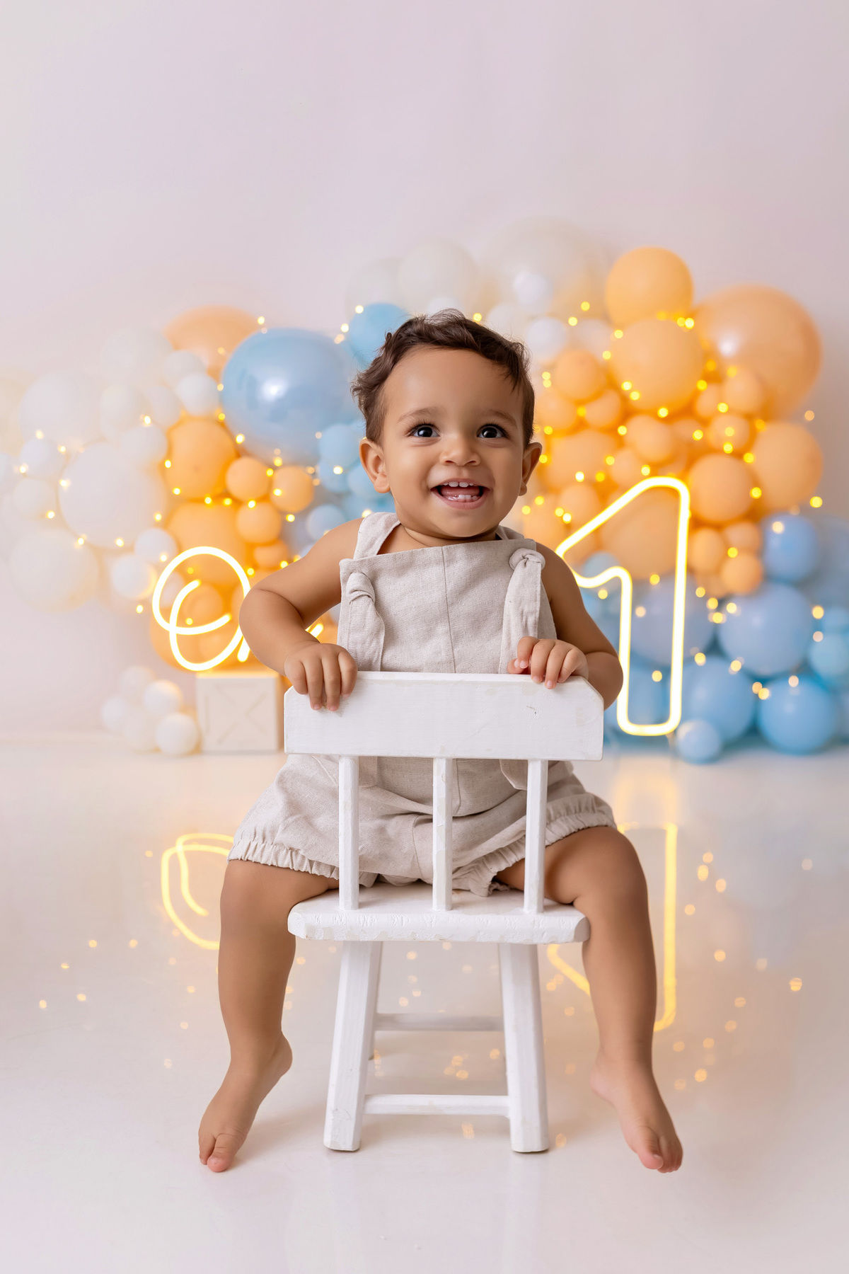 Ensaio de 1 Ano do Luiz com Bolo de Melão e Fotos em Família | On Click Fotografia