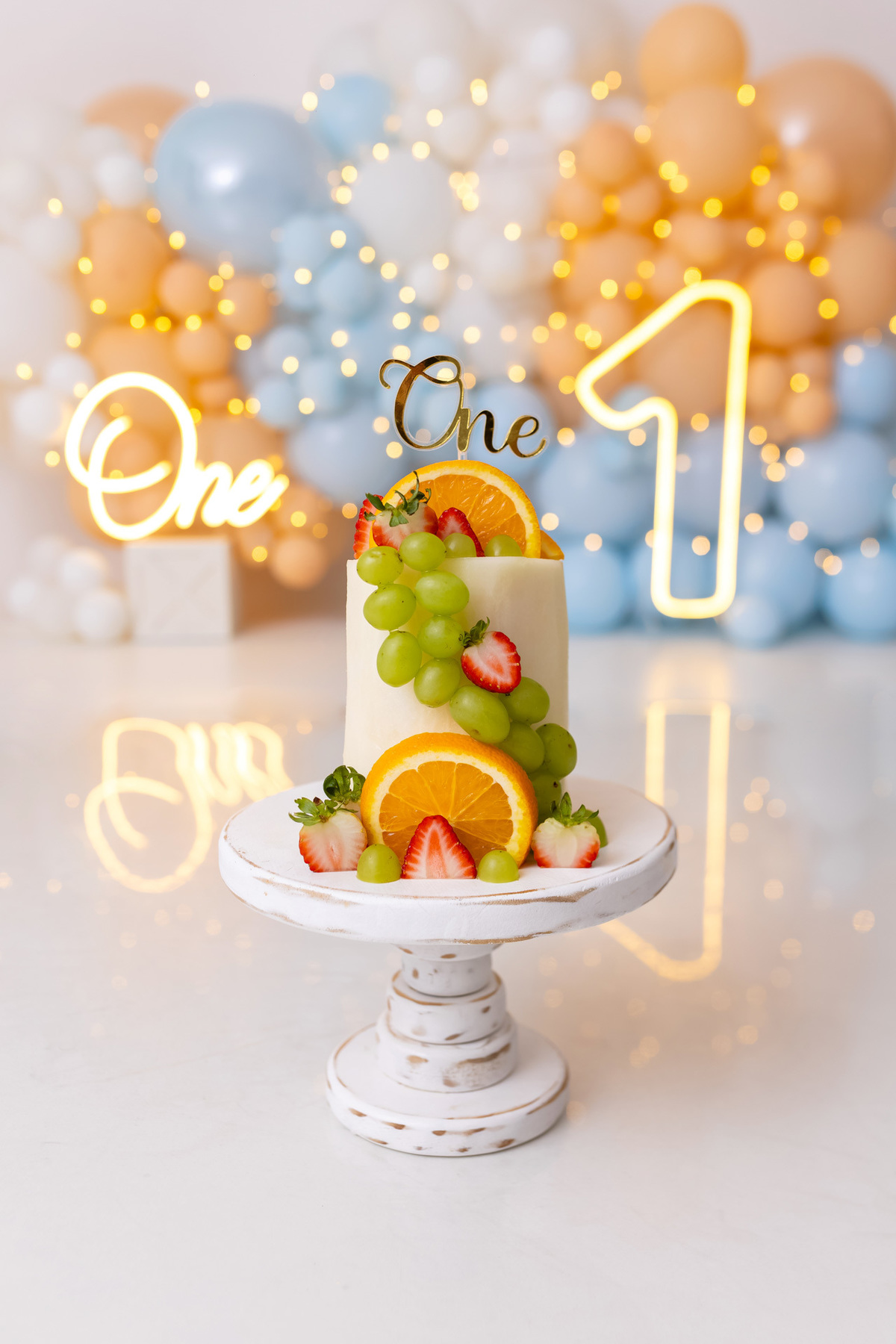 Ensaio de 1 Ano do Luiz com Bolo de Melão e Fotos em Família | On Click Fotografia