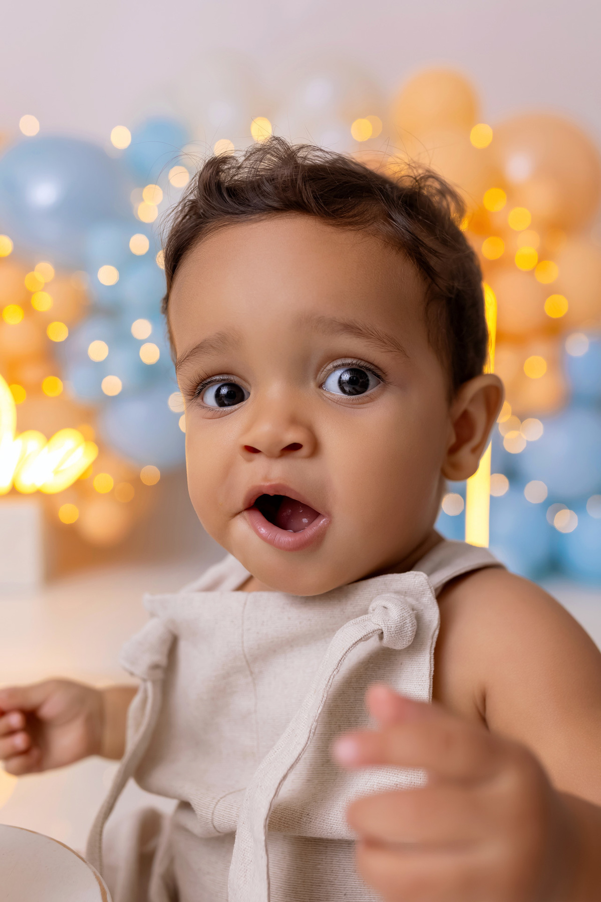 Ensaio de 1 Ano do Luiz com Bolo de Melão e Fotos em Família | On Click Fotografia
