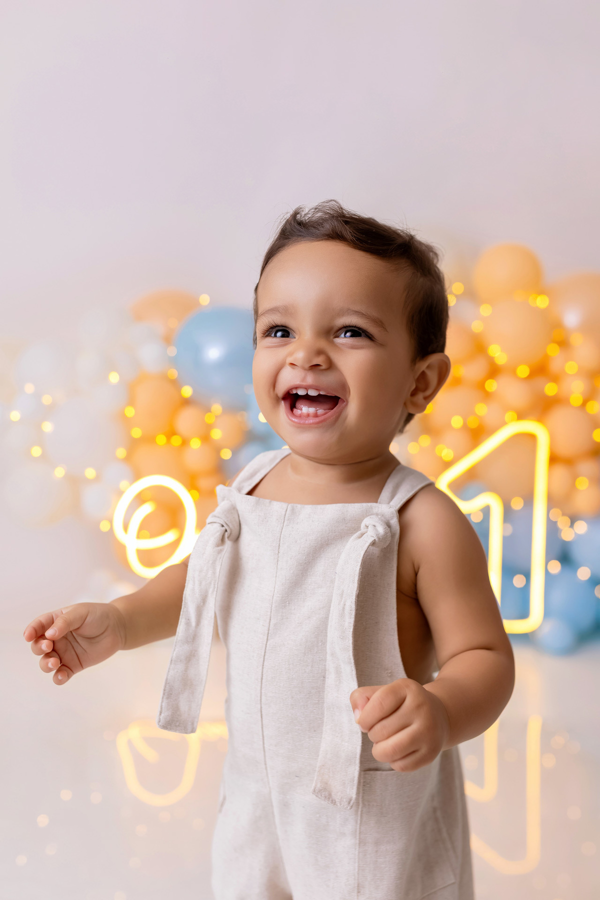 Ensaio de 1 Ano do Luiz com Bolo de Melão e Fotos em Família | On Click Fotografia