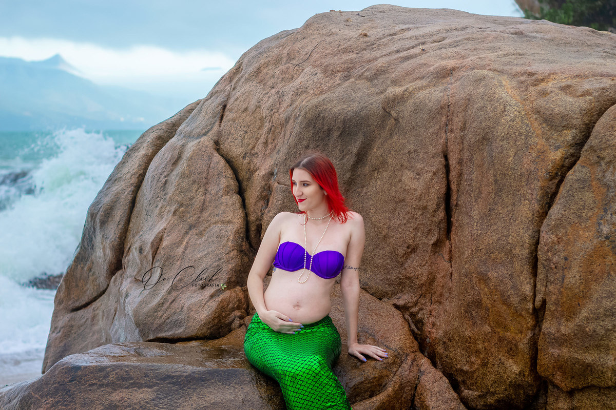 Ensaio Gestante - Caraguatatuba -  - Ensaio Ariel - Gestante Verônica