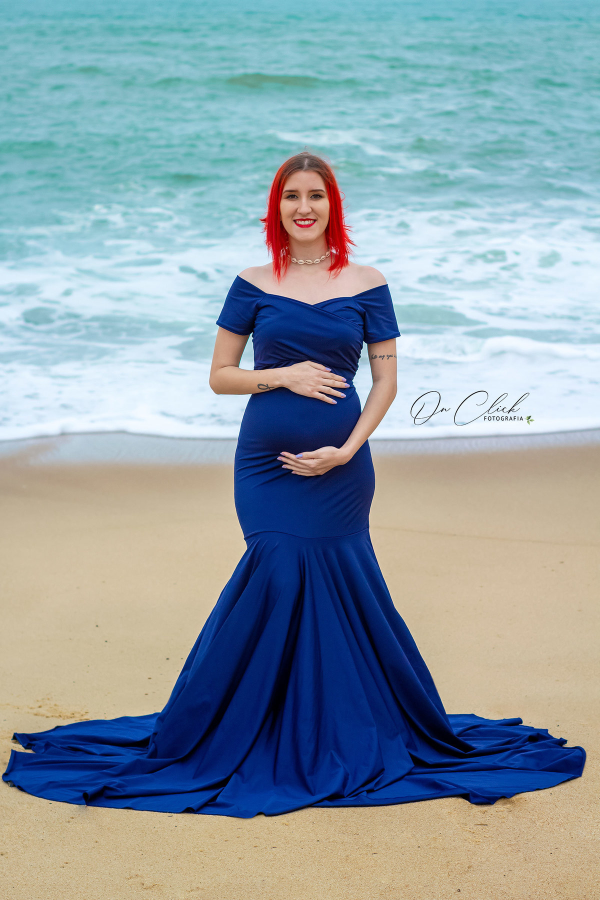 Ensaio Gestante - Caraguatatuba -  - Praia Caragua - Gestante Verônica