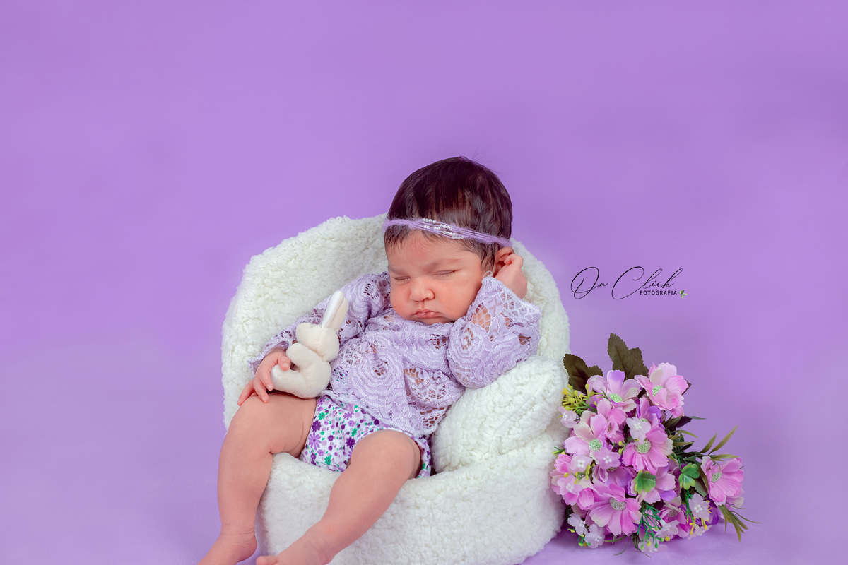 Newborn Caraguatatuba - ANNE LOUISE - On Click Fotografia