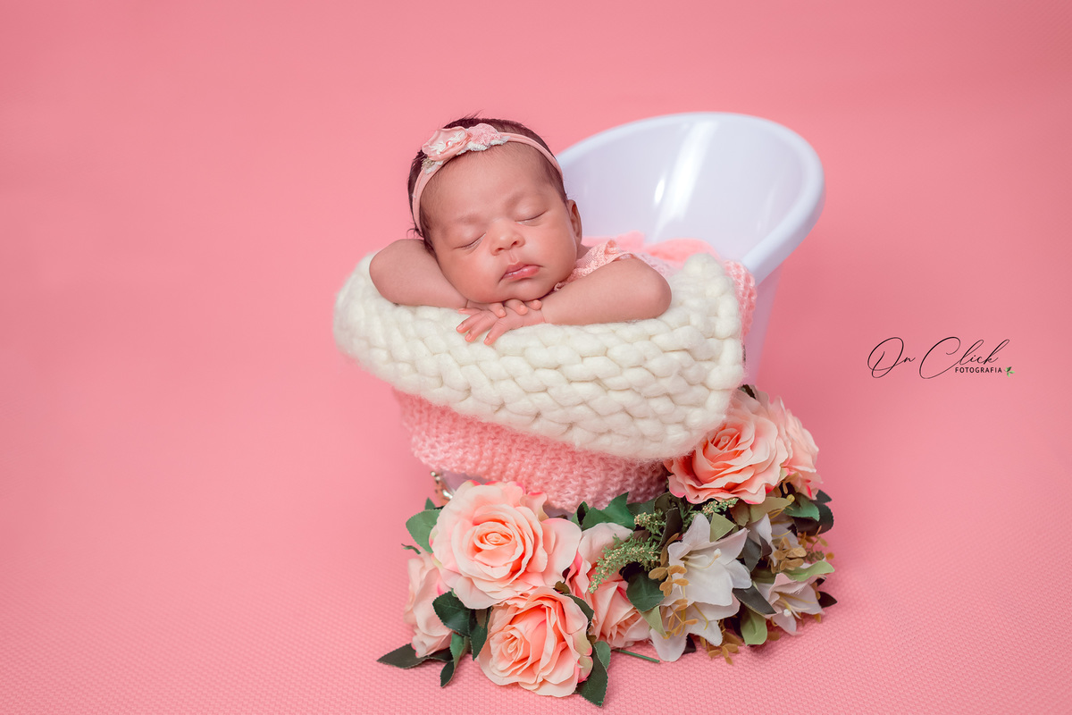 Newborn Helena - Newborn Caraguatatuba - On Click Fotografia