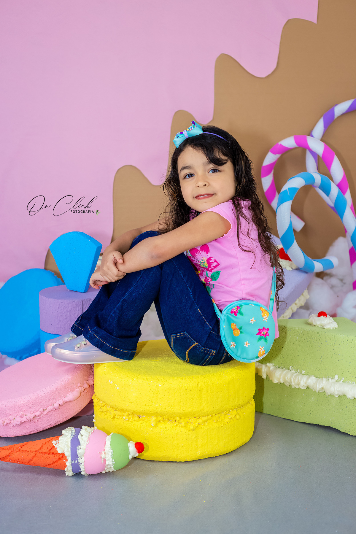 Mundo doce - Mini Sessão Dia das Crianças - On Click Fotografia - Alice