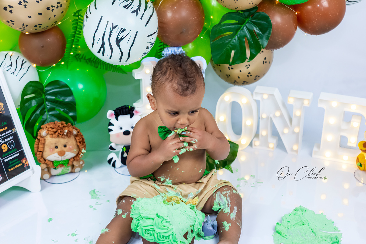 Smash the Cake Safari- Enzo - Caraguatatuba - On Click Fotografia