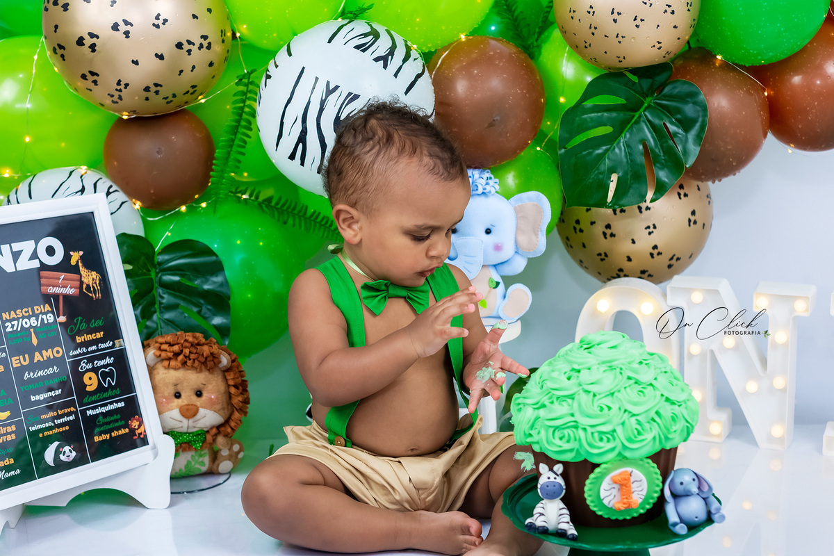 Smash the Cake Safari- Enzo - Caraguatatuba - On Click Fotografia