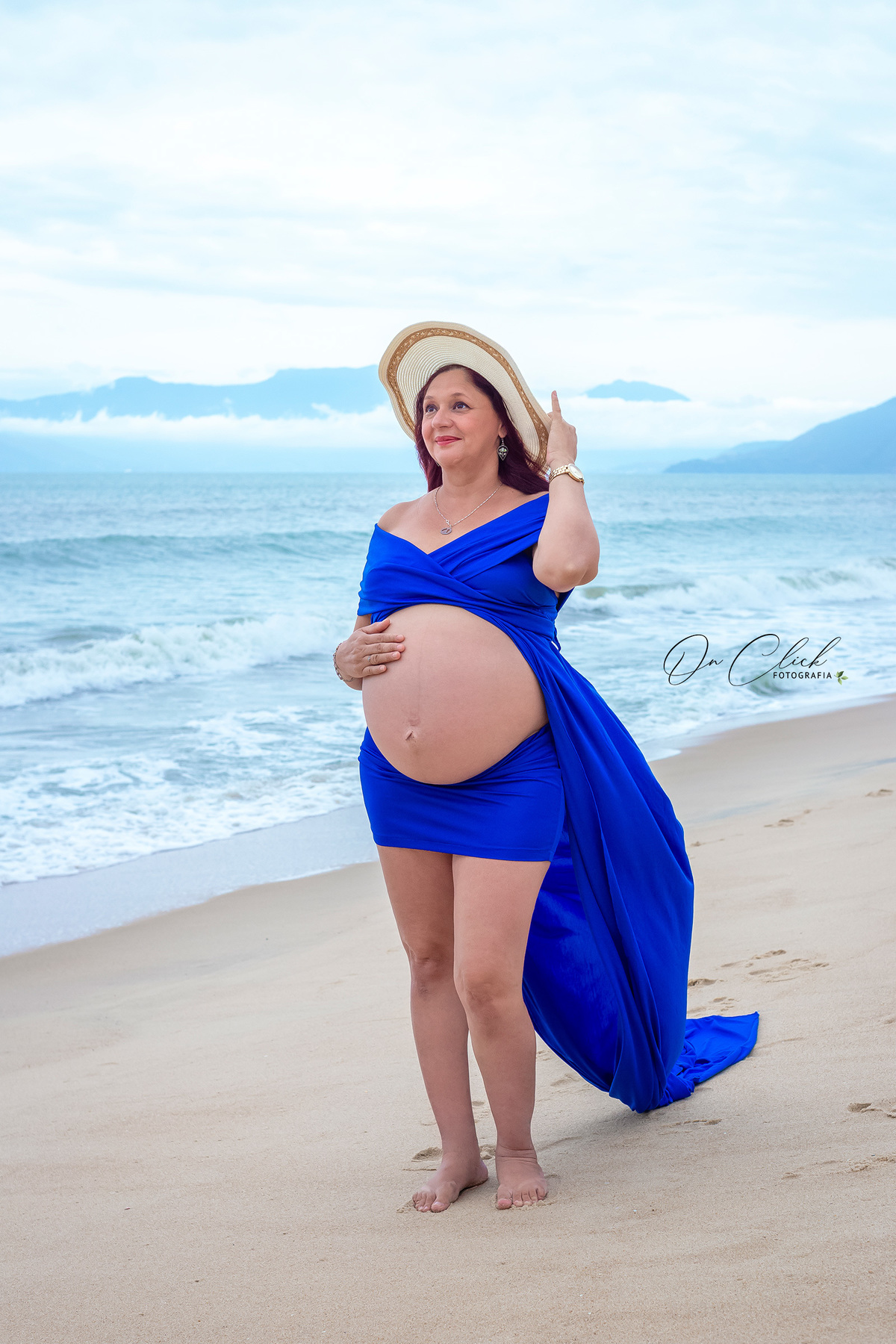 Ensaio Gestante - Caraguatatuba - Mamãe Tatiany - Praia da Martim de Sá - On Click Fotografia