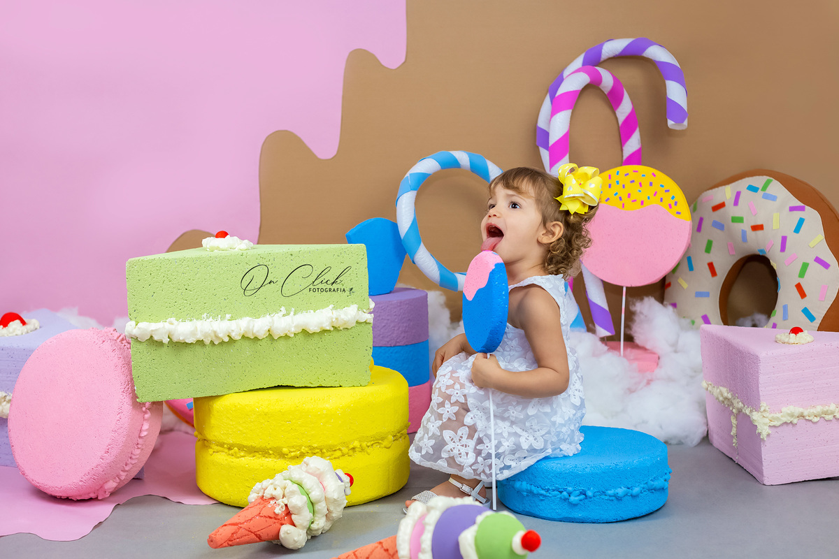 Mundo doce - Mini Sessão Dia das Crianças - On Click Fotografia - Melina