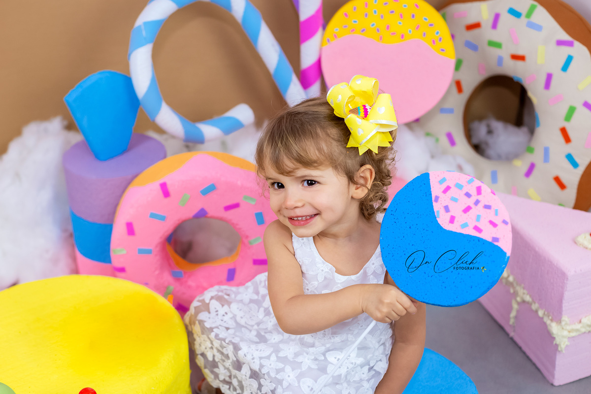 Mundo doce - Mini Sessão Dia das Crianças - On Click Fotografia - Melina
