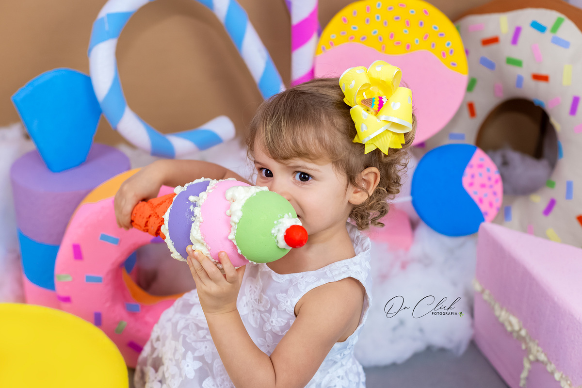 Mundo doce - Mini Sessão Dia das Crianças - On Click Fotografia - Melina
