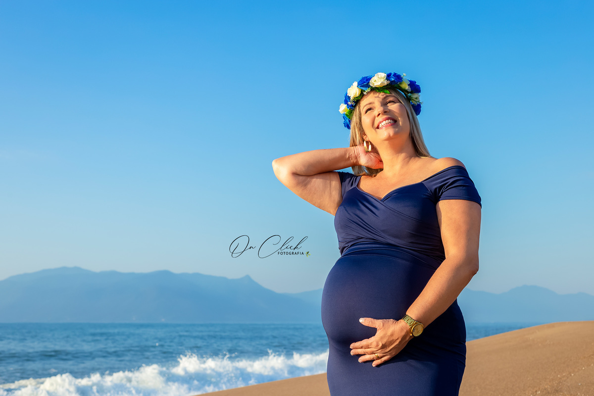 Ensaio Gestante - Caraguatatuba - Mamãe Juliana - Praia da Lagoa Azul / Caraguatatuba - On Click Fotografia