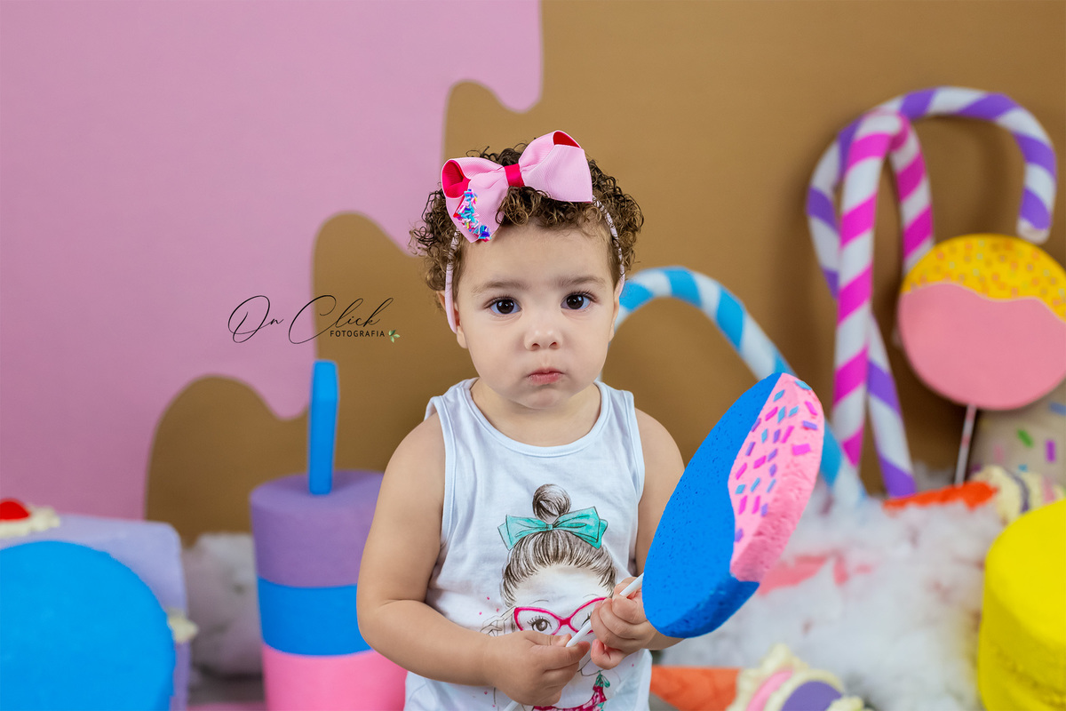 Mundo doce - Mini Sessão Dia das Crianças - On Click Fotografia 