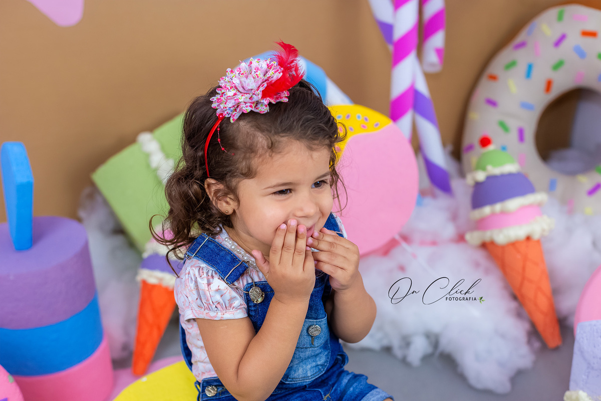 Mundo doce - Mini Sessão Dia das Crianças - On Click Fotografia 