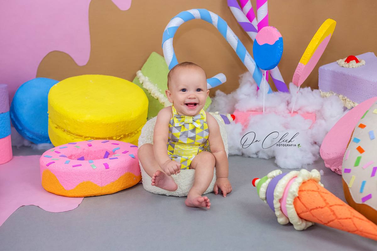 Mundo doce - Mini Sessão Dia das Crianças - On Click Fotografia 